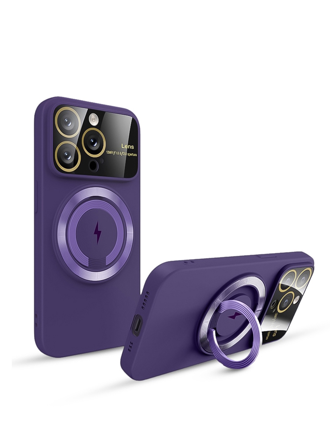 

QRIOH Solid iPhone 15 Pro Max Back Case with Magsafe, Purple