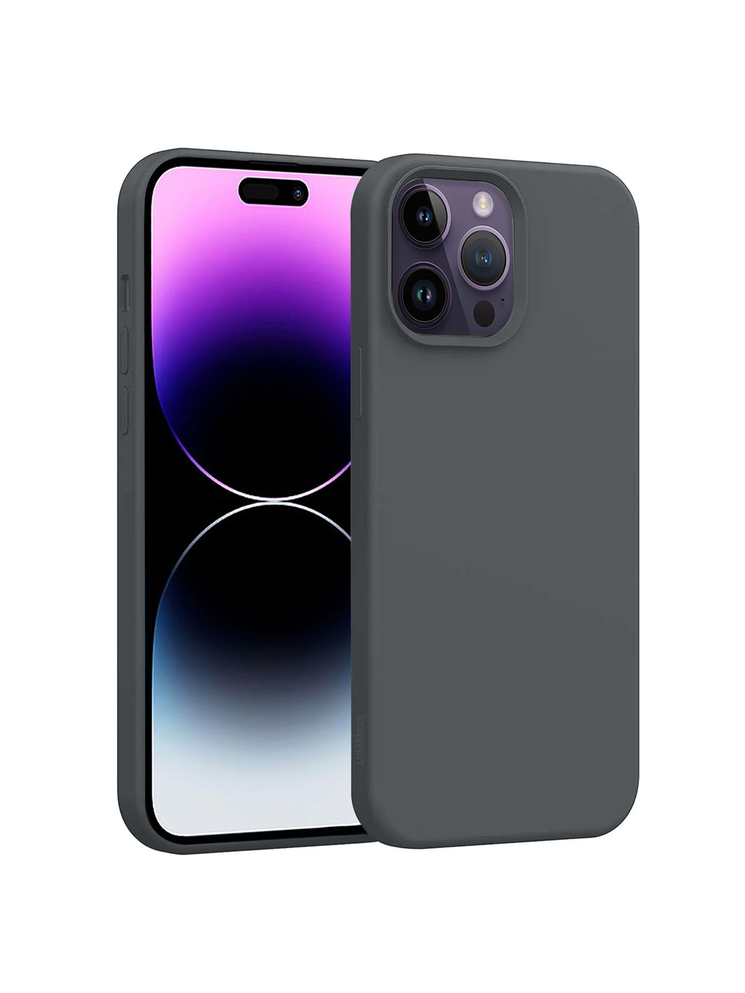 

LIRAMARK Solid iPhone 14 Pro Max Impact Resistant Back Case, Grey