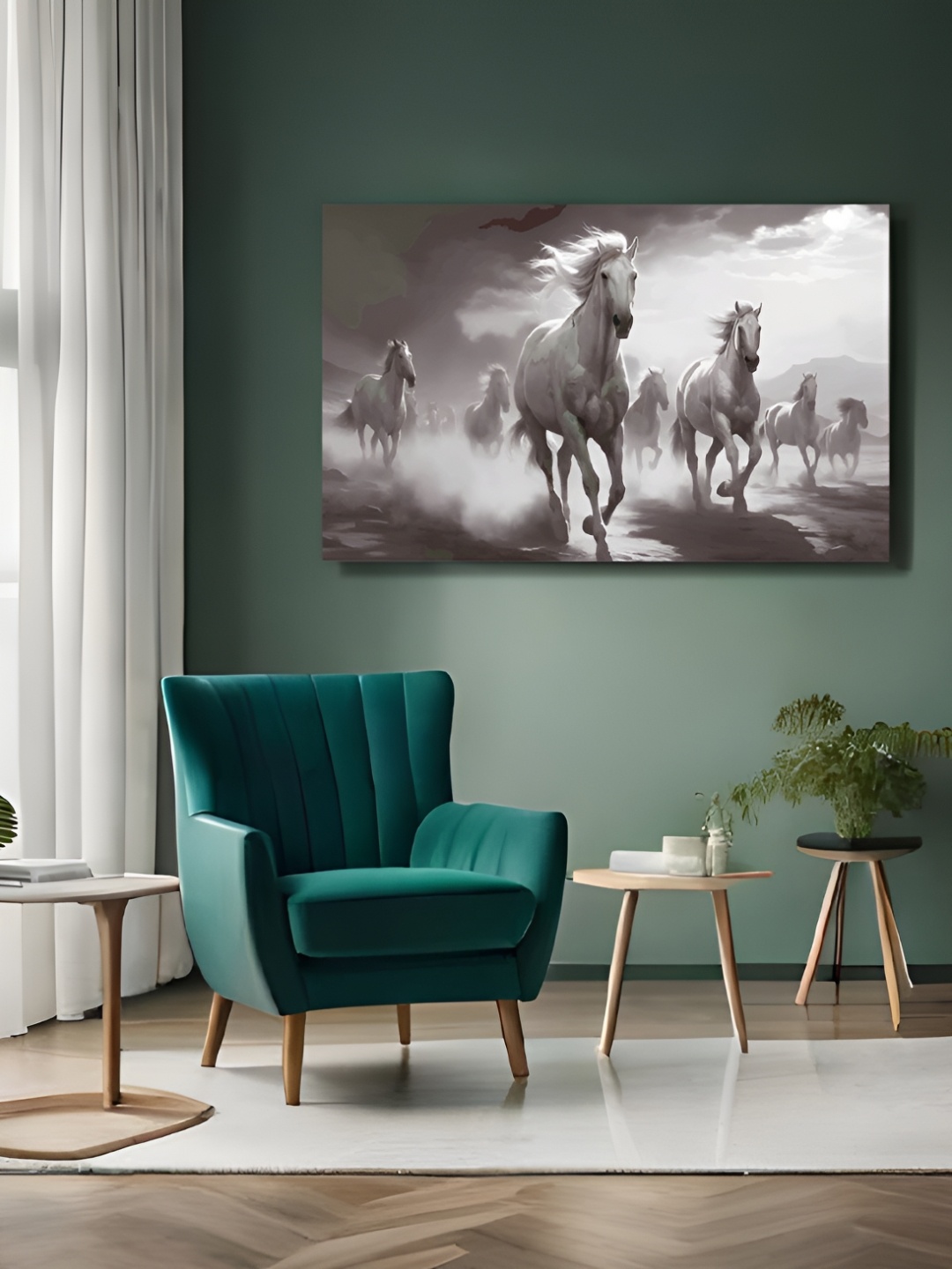 

Myntra Elegant Homes White & Grey Canvas Birds and Animals Wall Paintings