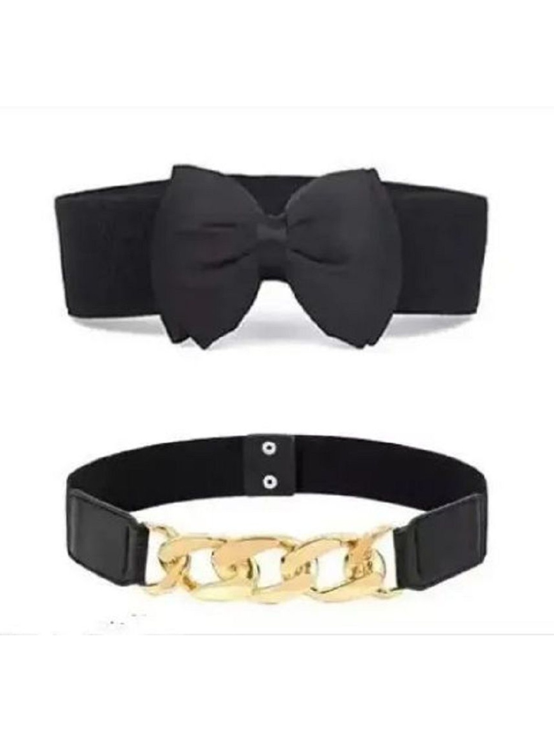 

HAPANI FASHION Women 2 Leather Formal Belt, Black