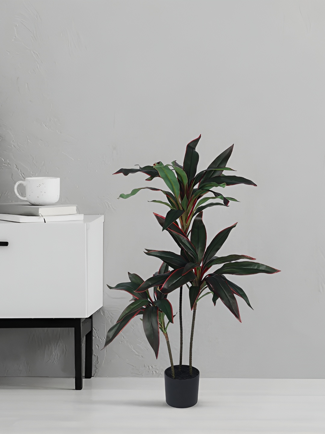 

Home Bloom Green & Black Artificial Dracaena Plant With Pot