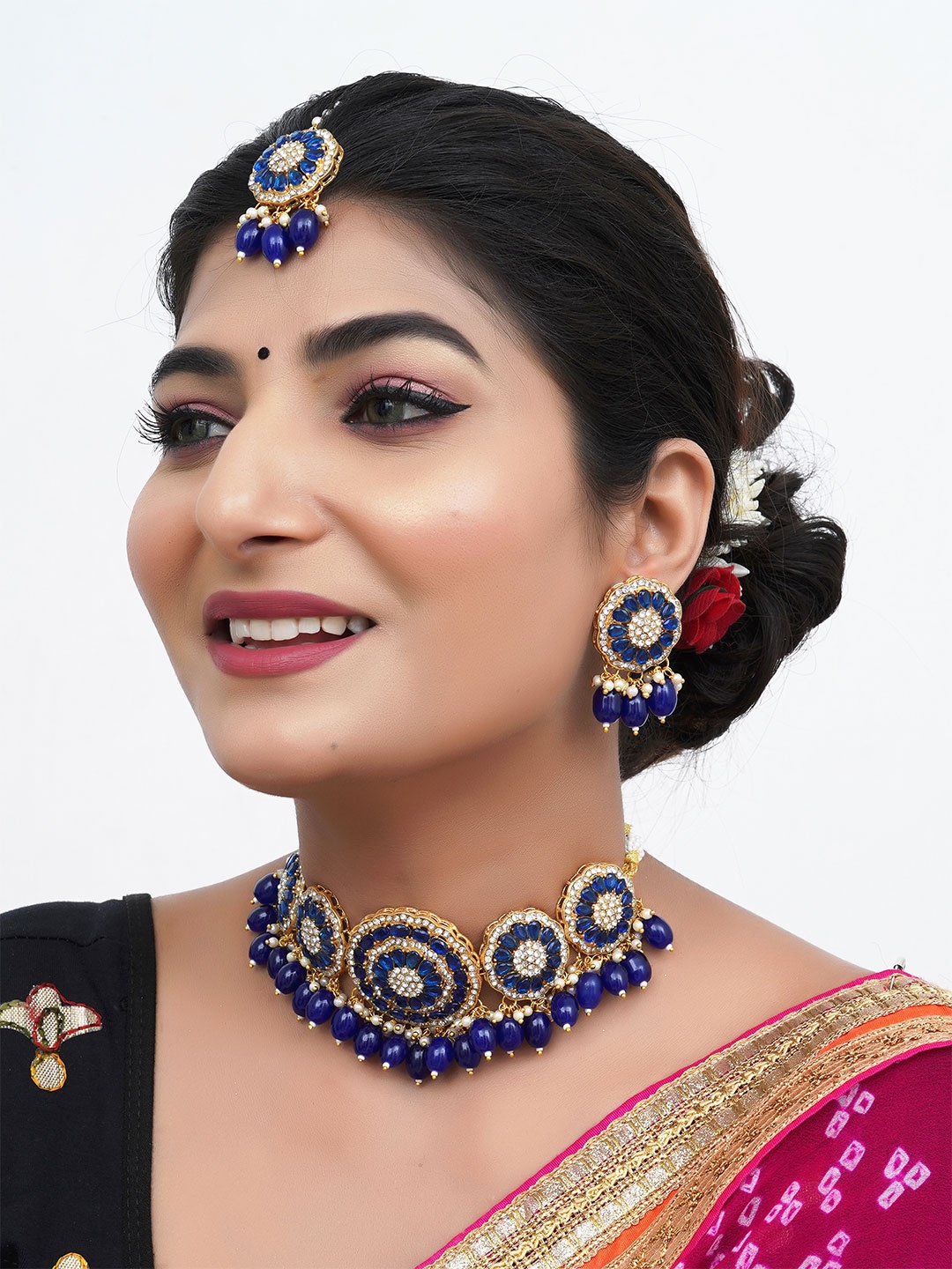 

ahoora Set Of 4 Gold-Plated Beaded Jewellery Sets