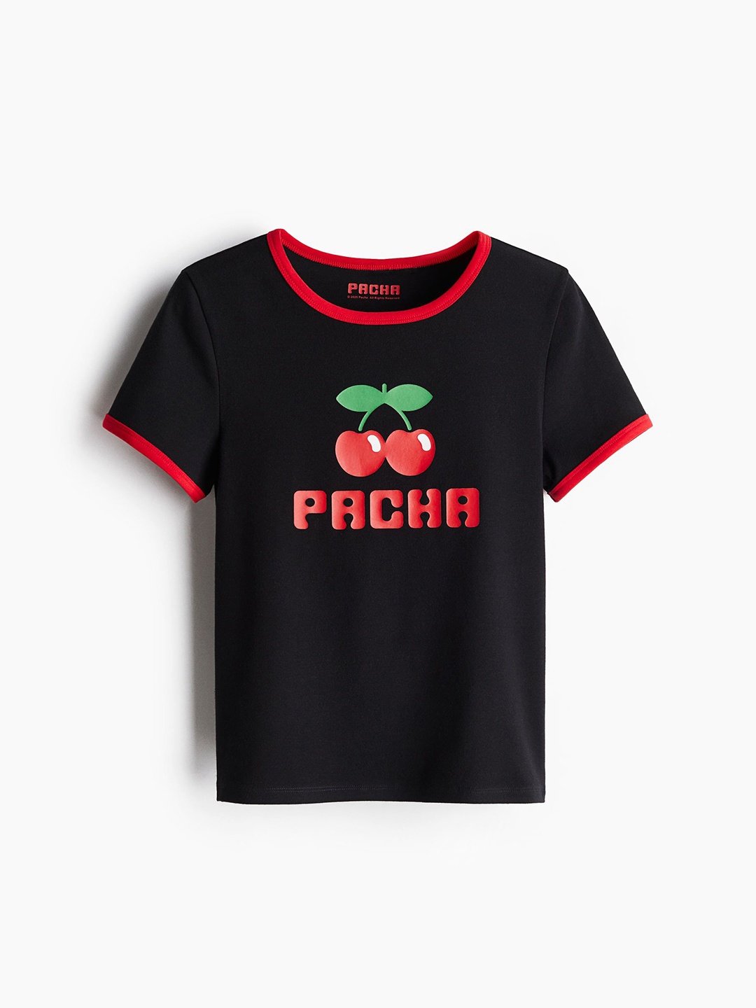 

H&M Printed T-shirt, Black