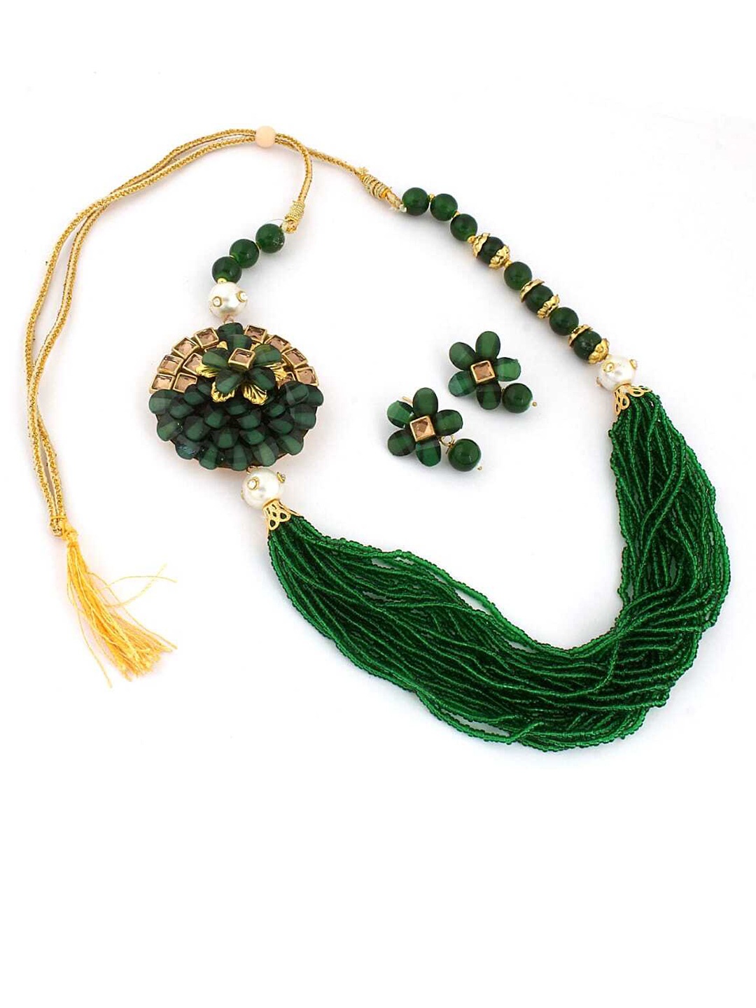 

ahoora Gold-Plated Beaded Jewellery Set