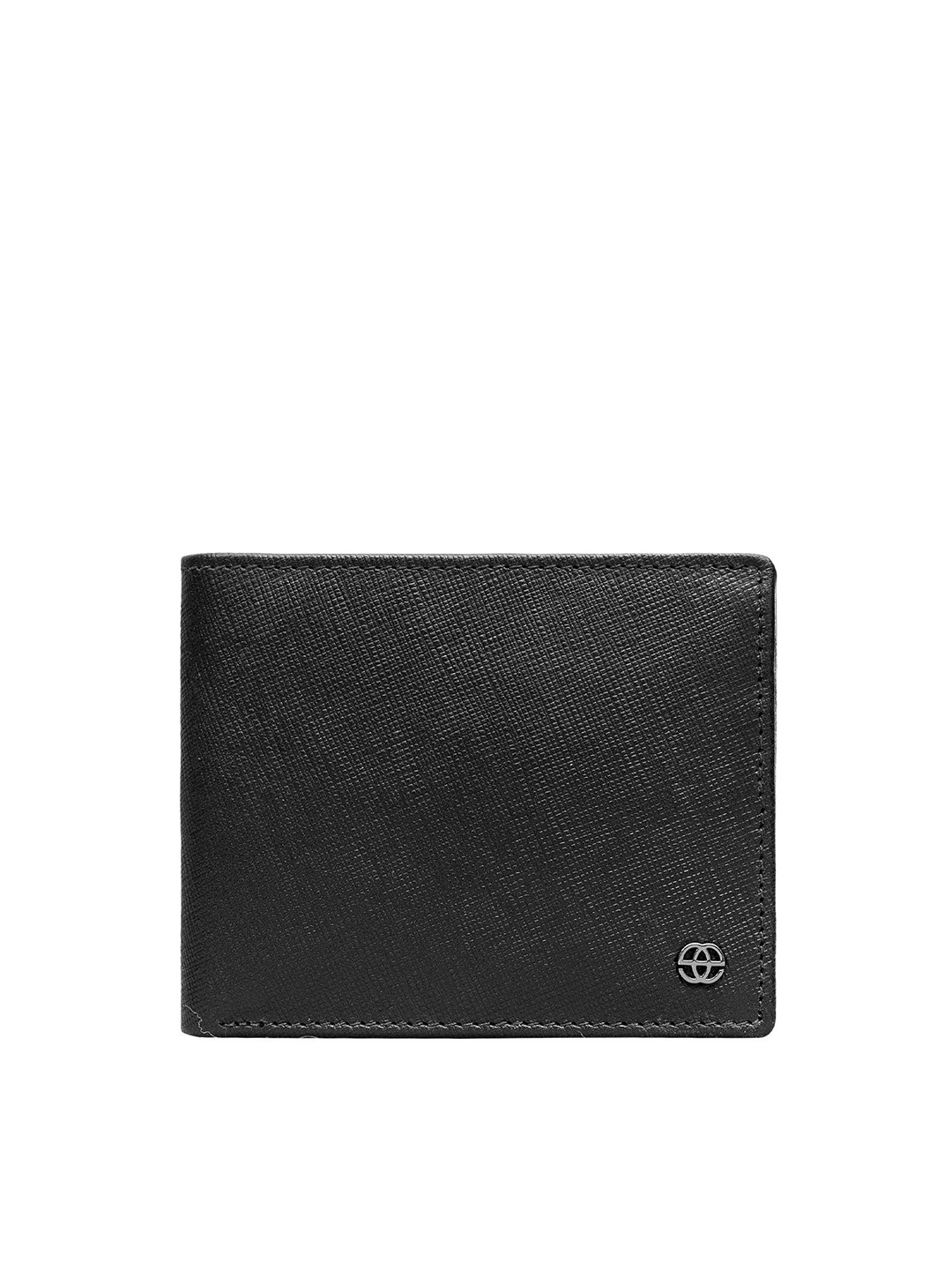 

Eske Timo Men Leather Two Fold Wallet Wallet, Black