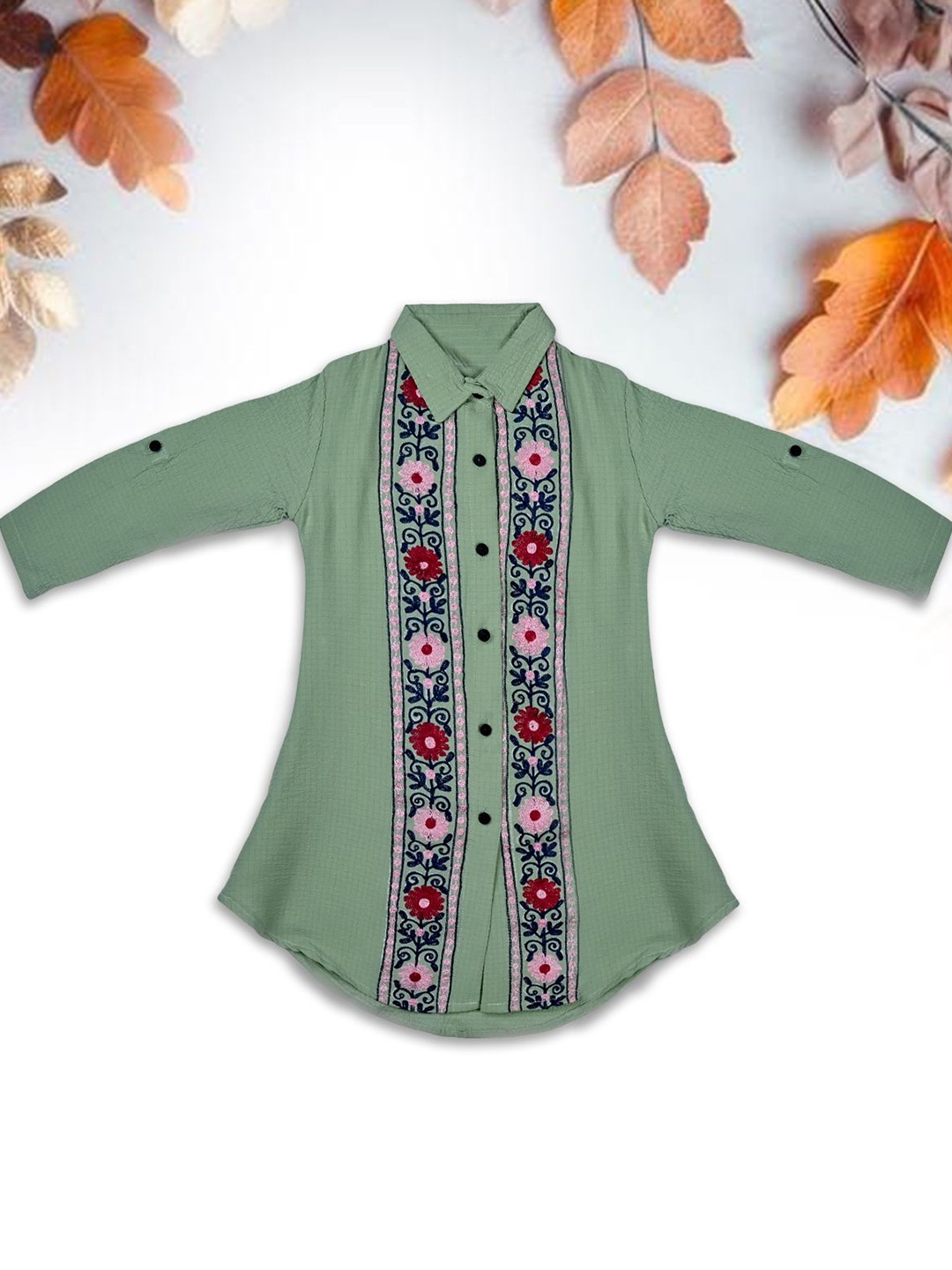 

we11 Floral Print A-Line Dress, Green