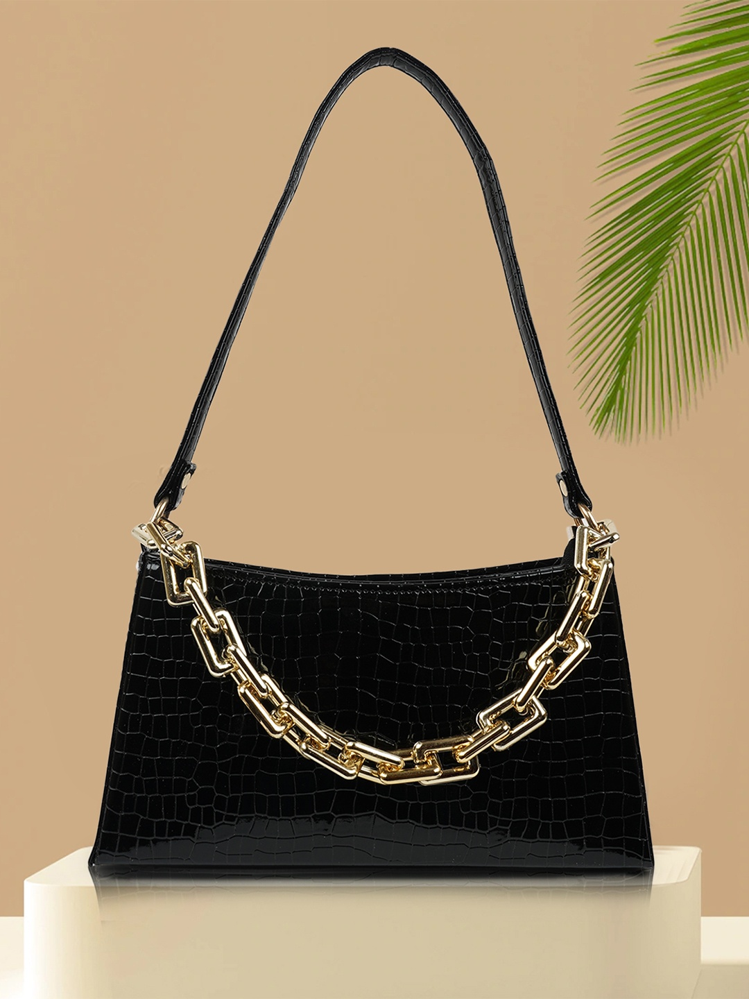 

STARWINGS Women Textured Shoulder Bag, Black