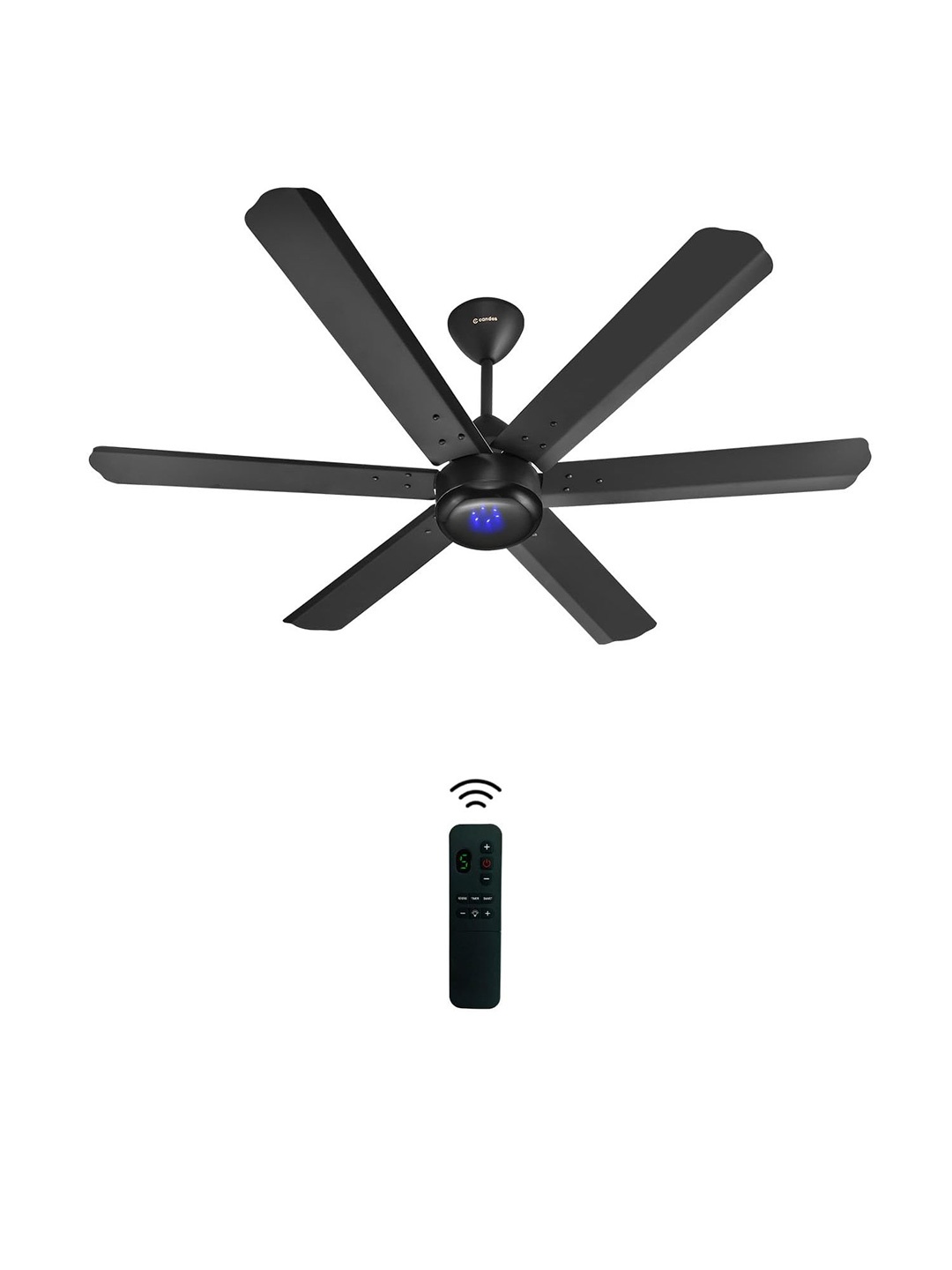 

Candes Phantom BLDC Black 1200 mm 6 Blade Ceiling Fan with Remote