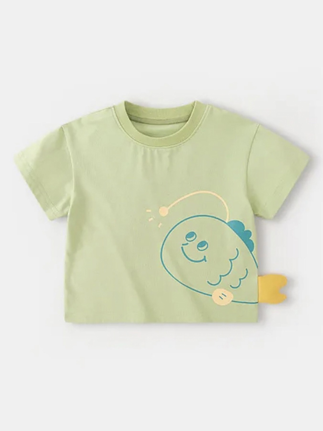 

LULU & SKY Kids Graphic Printed Regular Fit T-shirt, Green