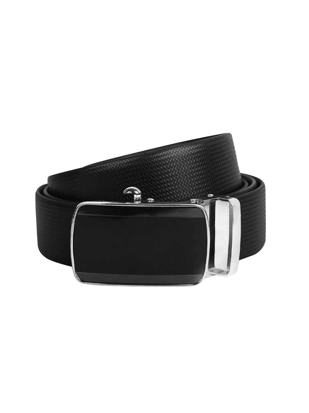 

BlacKing Men PU Reversible Formal Belt, Black
