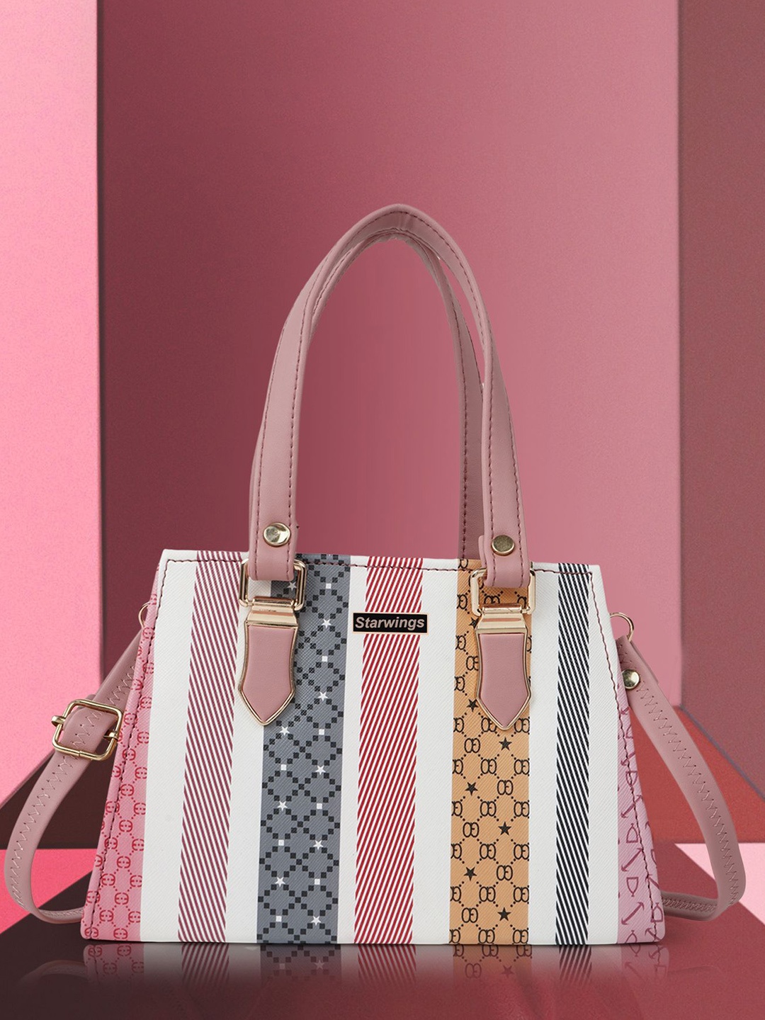 

STARWINGS Structured Satchel, Pink