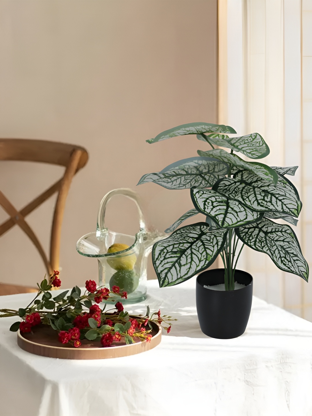 

Home Bloom White 1 Pieces Artificial Plant With Pot