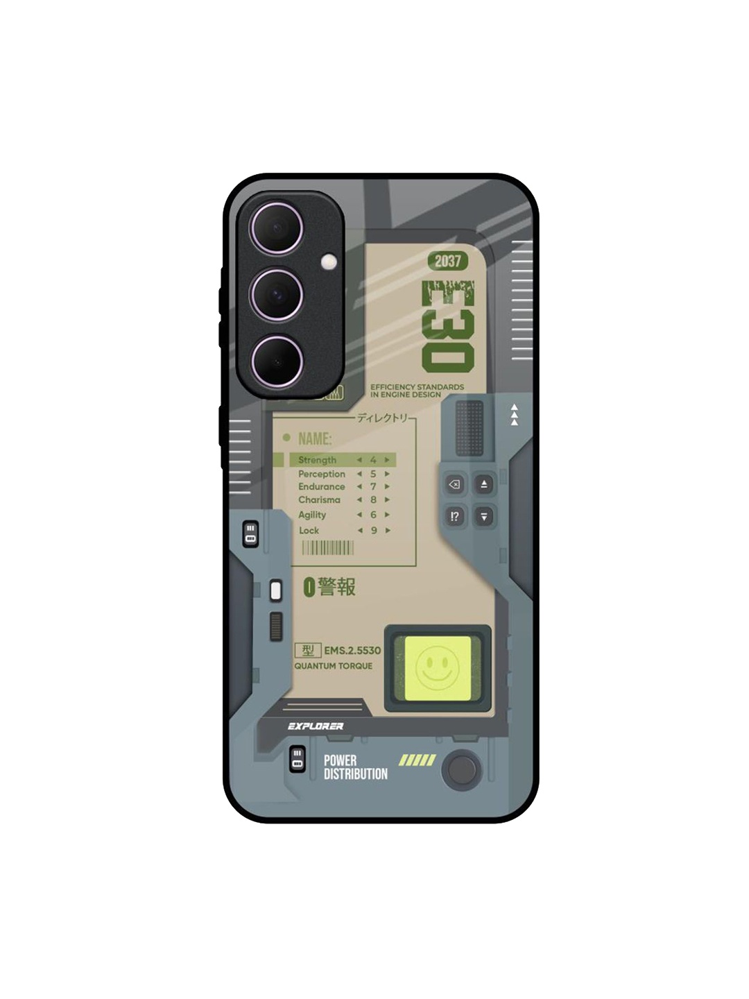 

QRIOH Art Station Samsung Galaxy A35 5G Impact Resistant Back Case, Grey
