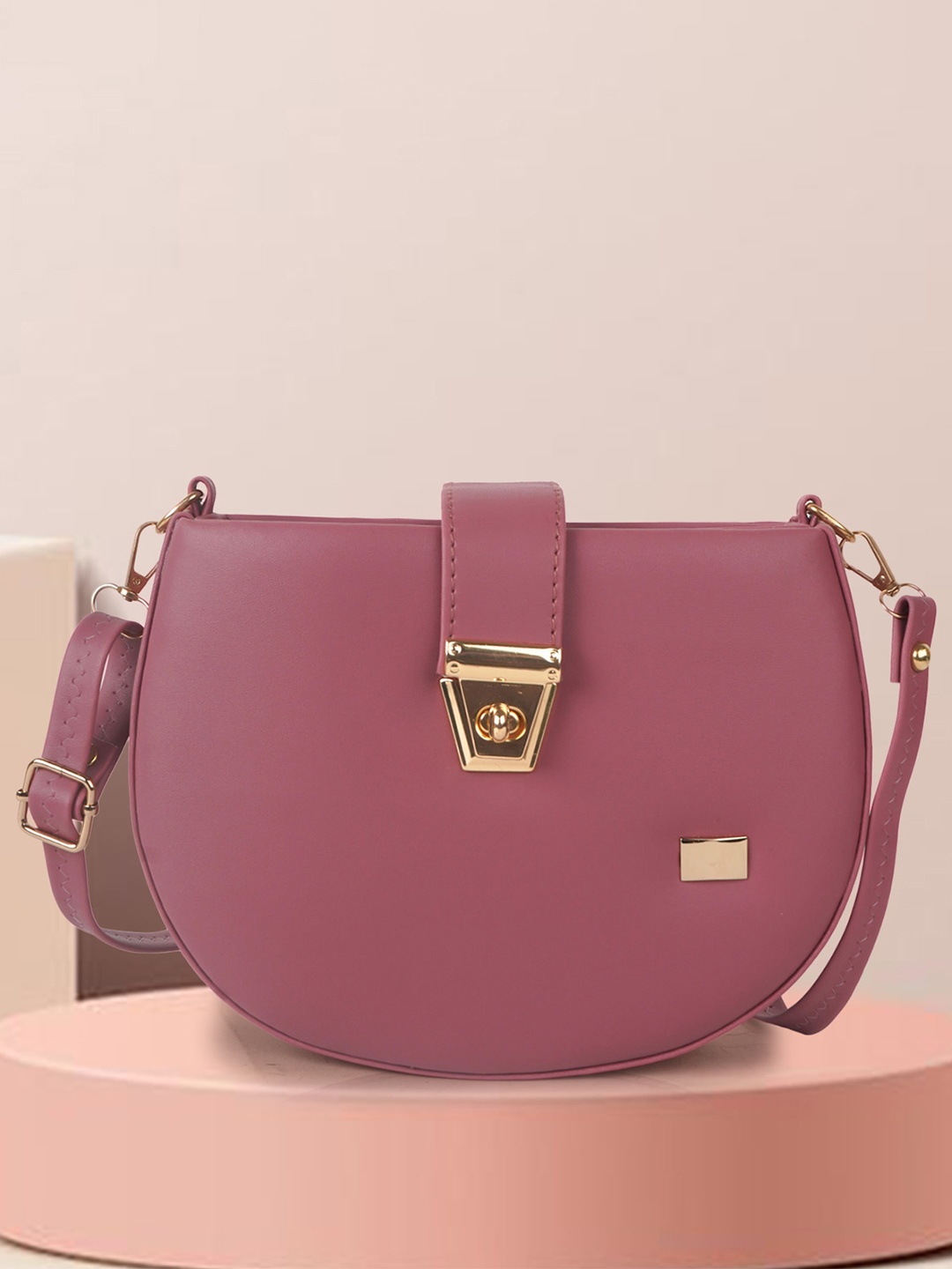 

STARWINGS Women Solid Sling Bag, Mauve