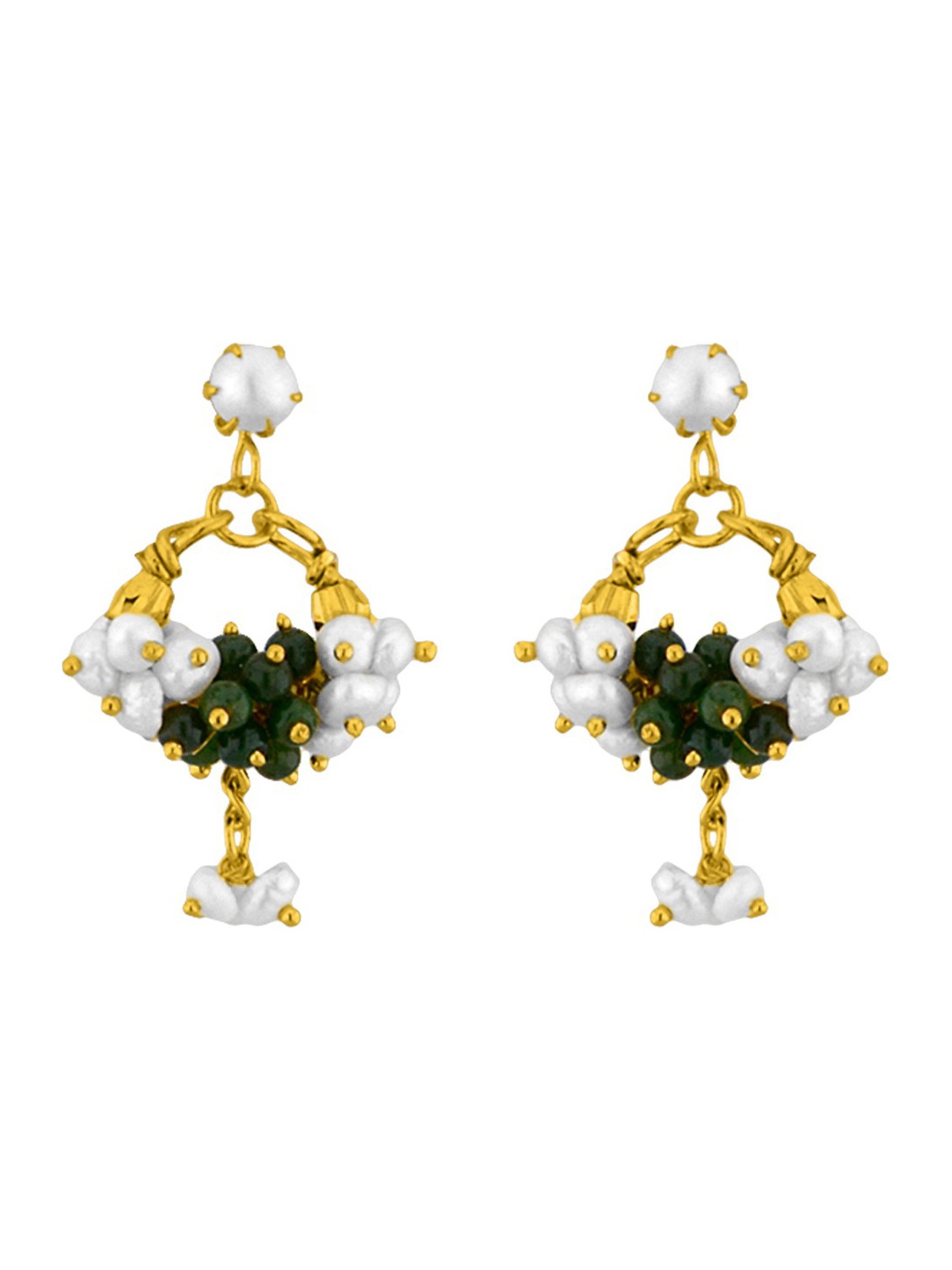 

Sri Jagdamba Pearls Dealer Gold Plated Drop Earrings