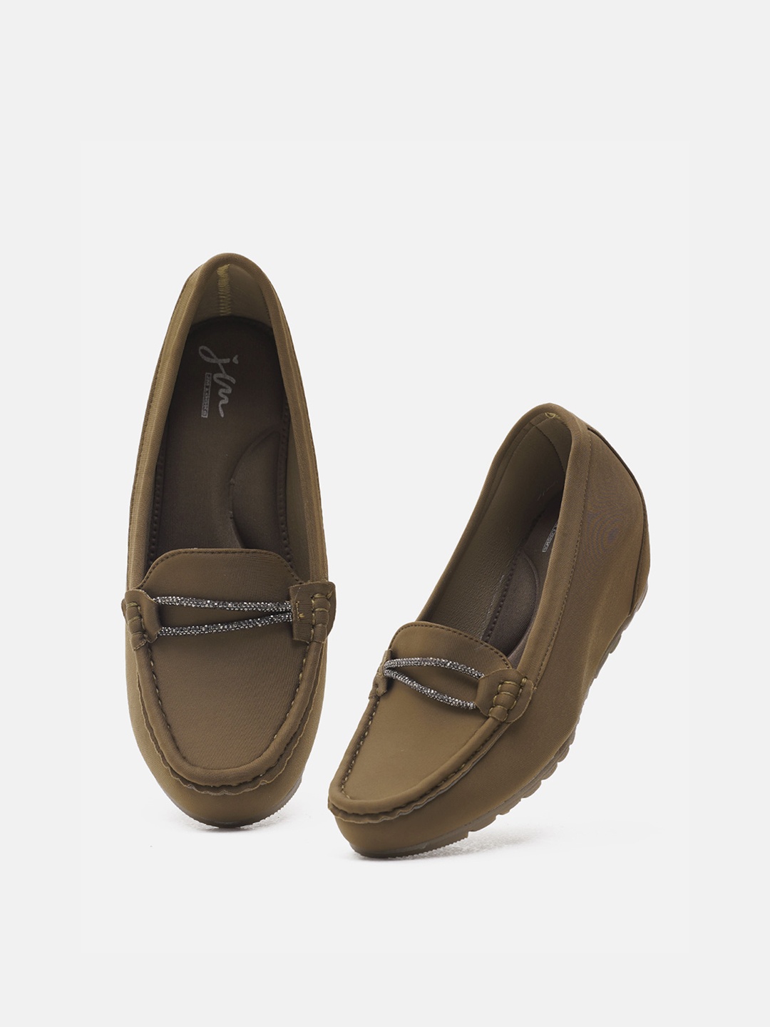 

JM Looks stylish Loafer For Girls, Olive