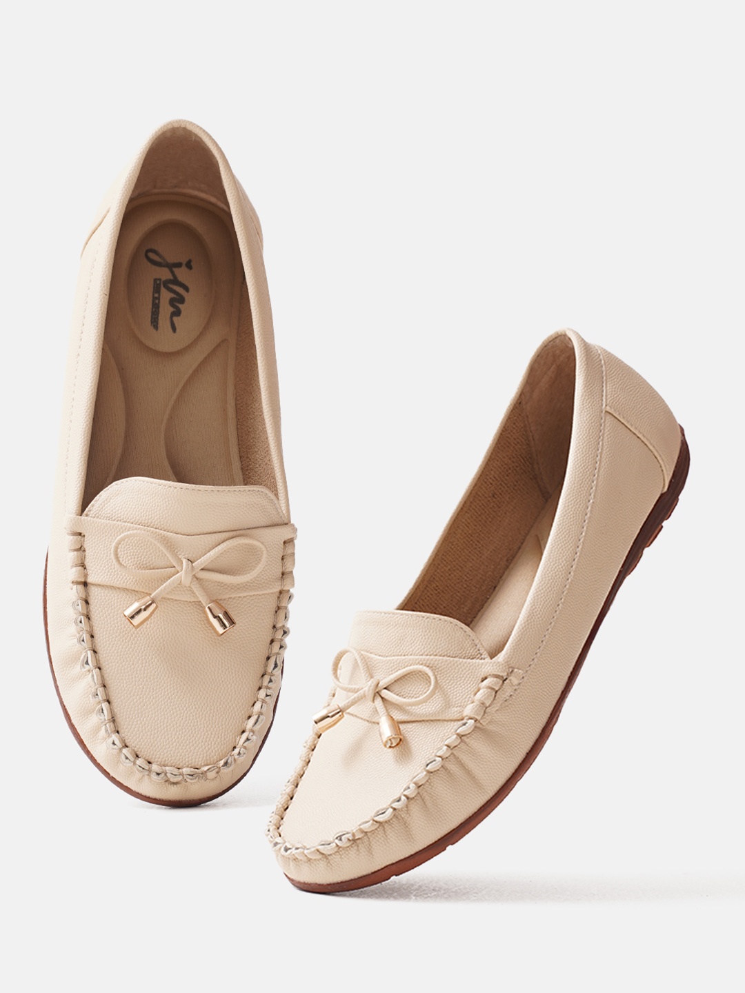 

JM Looks stylish Loafer For Girls, Cream