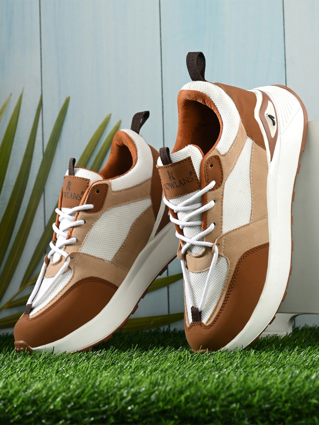 

Rowlans Women Colourblocked Lace-Ups Round Toe Sneakers, Brown