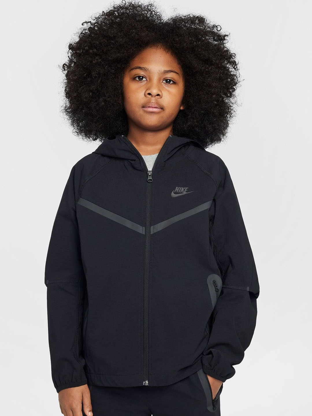

Nike Tech Older Kid Boy Woven Jacket, Black