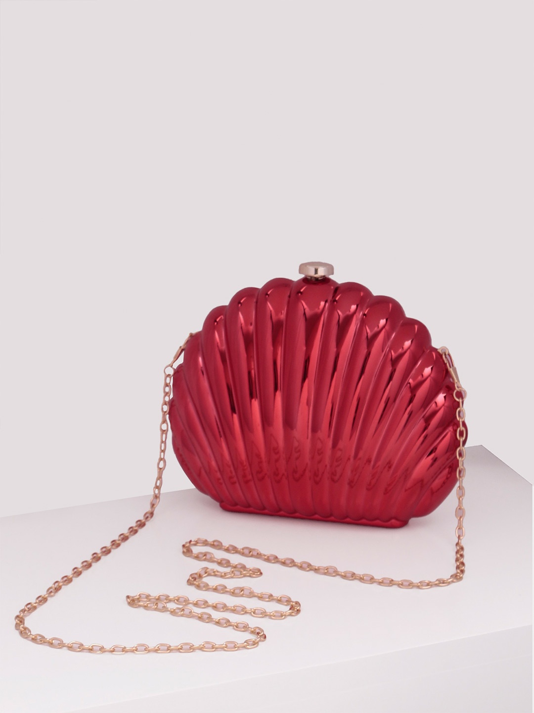 

TREASO CLOSET Shopper Sling Bag with Quilted, Red