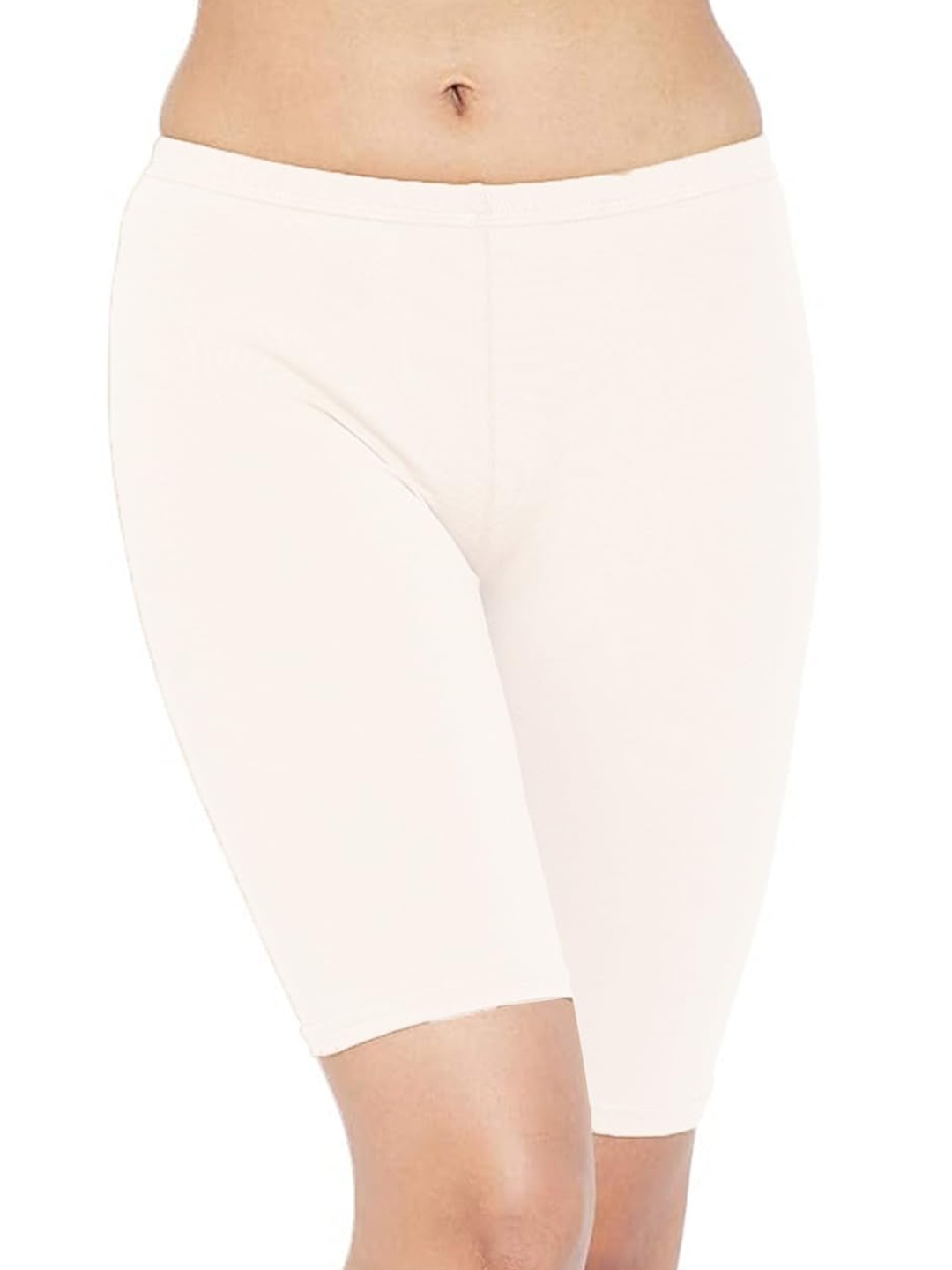 

Arc de Shapes Women Skinny Fit Cycling Shorts, White