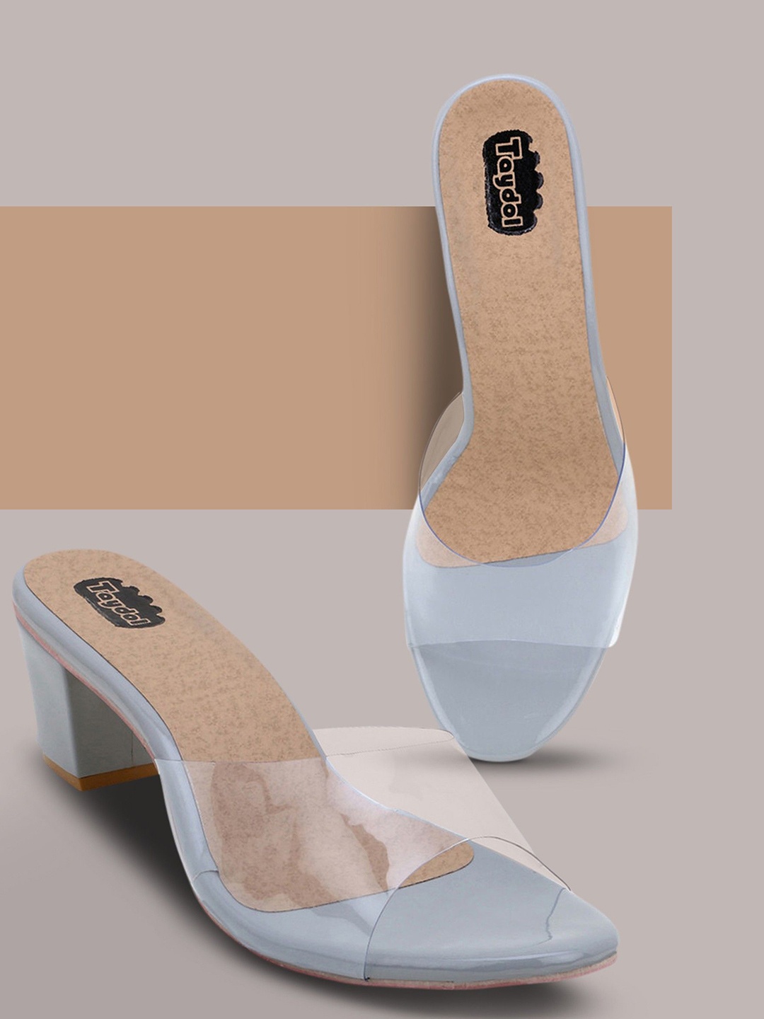 

TAYDOL Women Block Heels, Grey