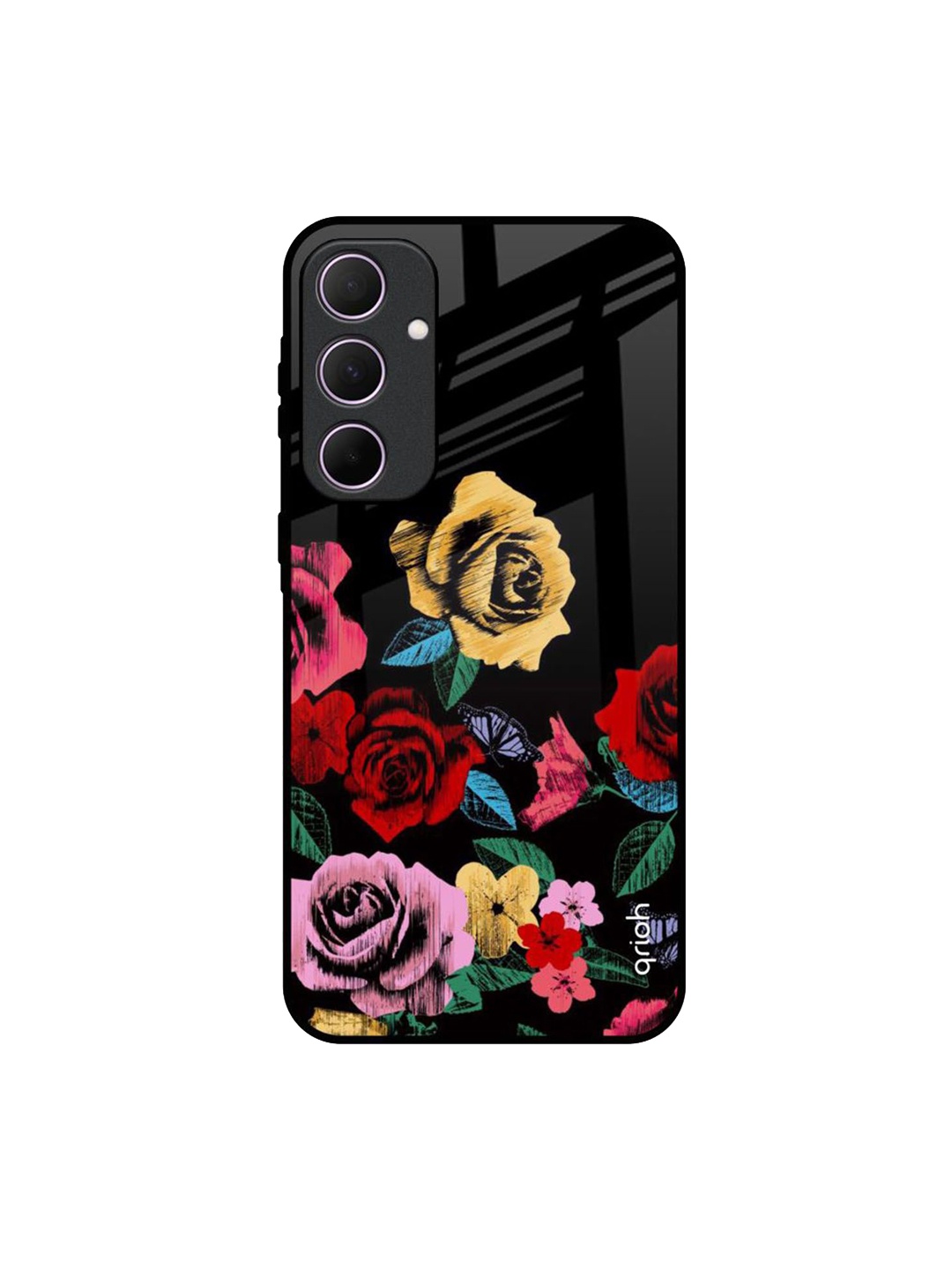 

Decorative Samsung Galaxy A35 5G Impact Resistant Back Case, Black