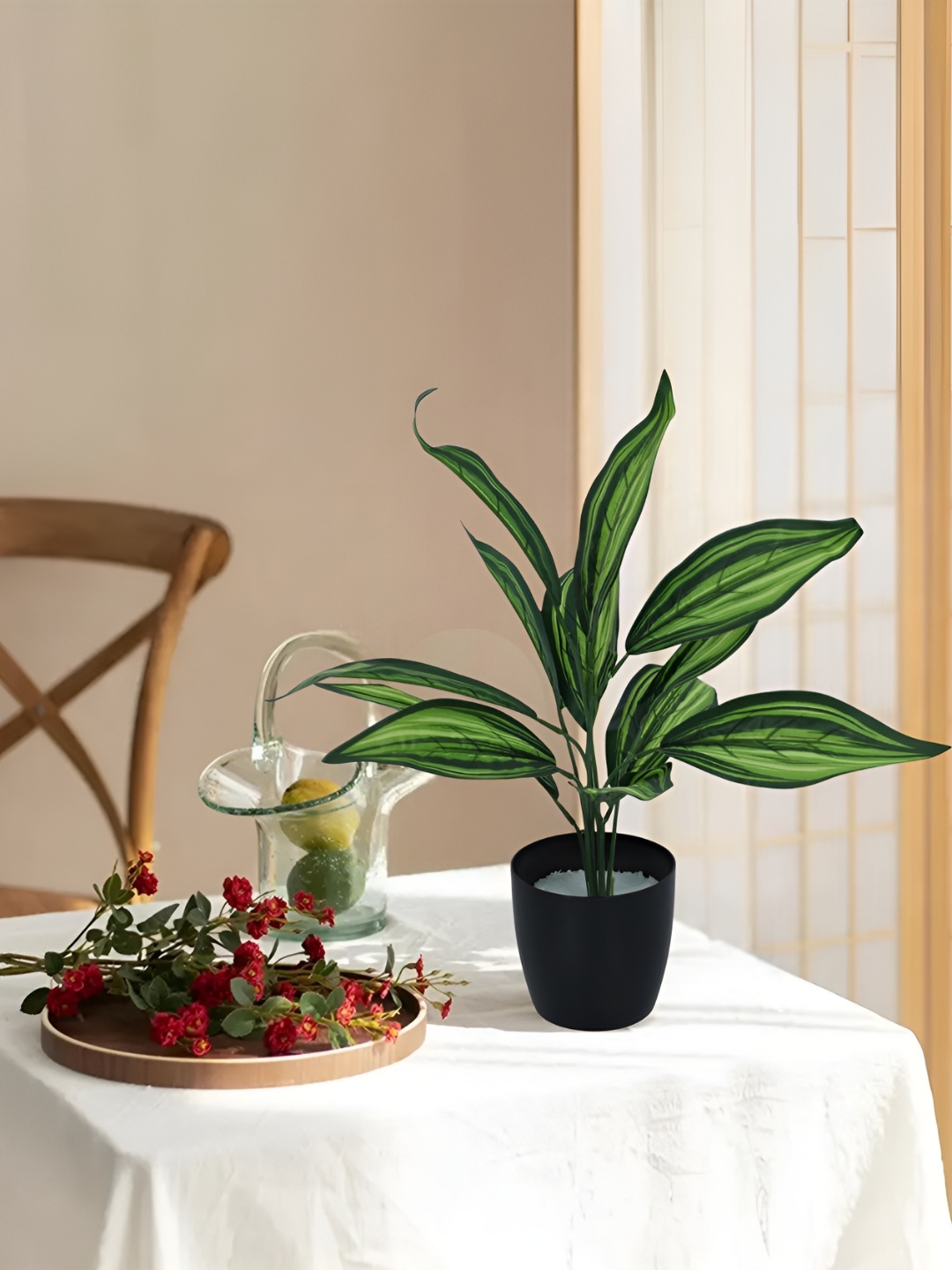 

Home Bloom Green 1 Pieces Artificial Plant With Pot