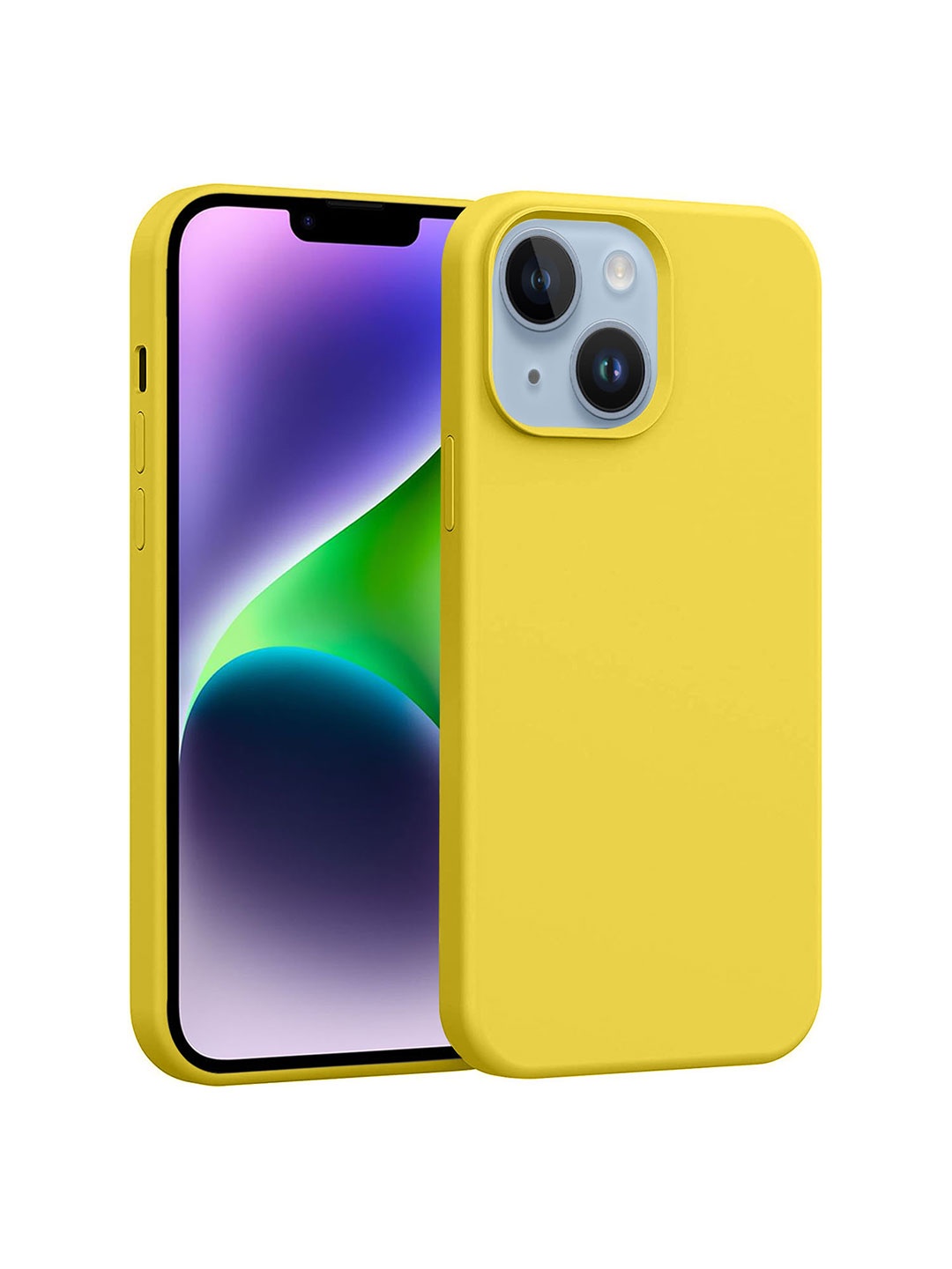 

LIRAMARK Solid iPhone 14 Impact Resistant Back Case, Yellow