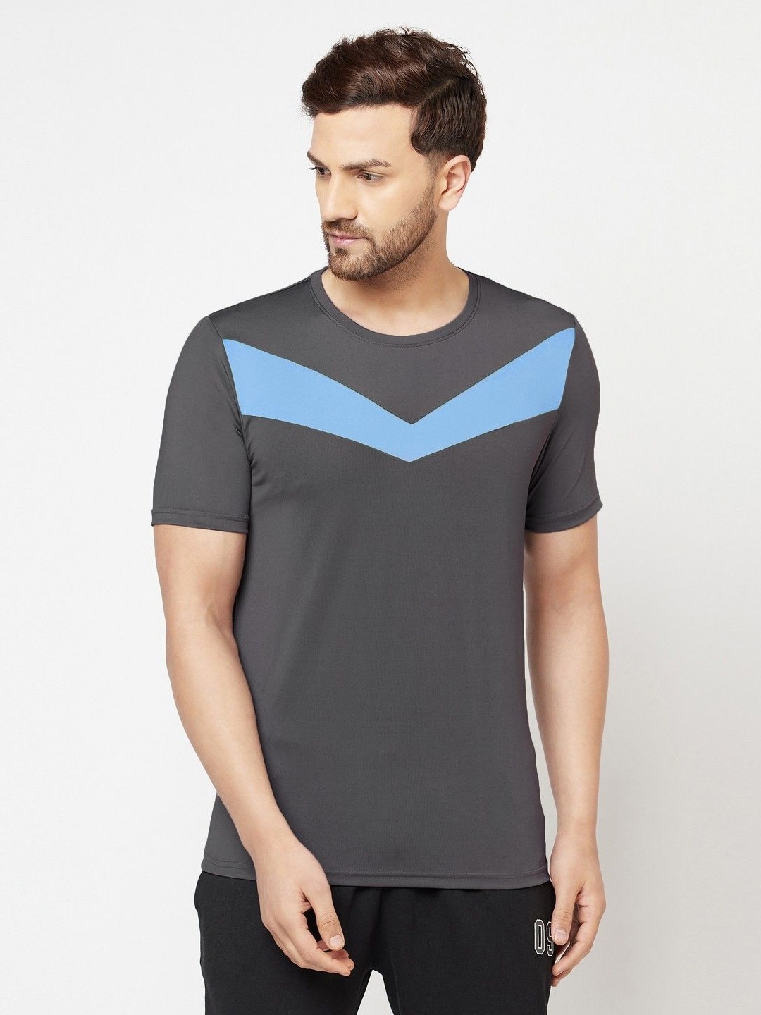 

Unicus Apparel Men Striped Round Neck T-shirt, Grey