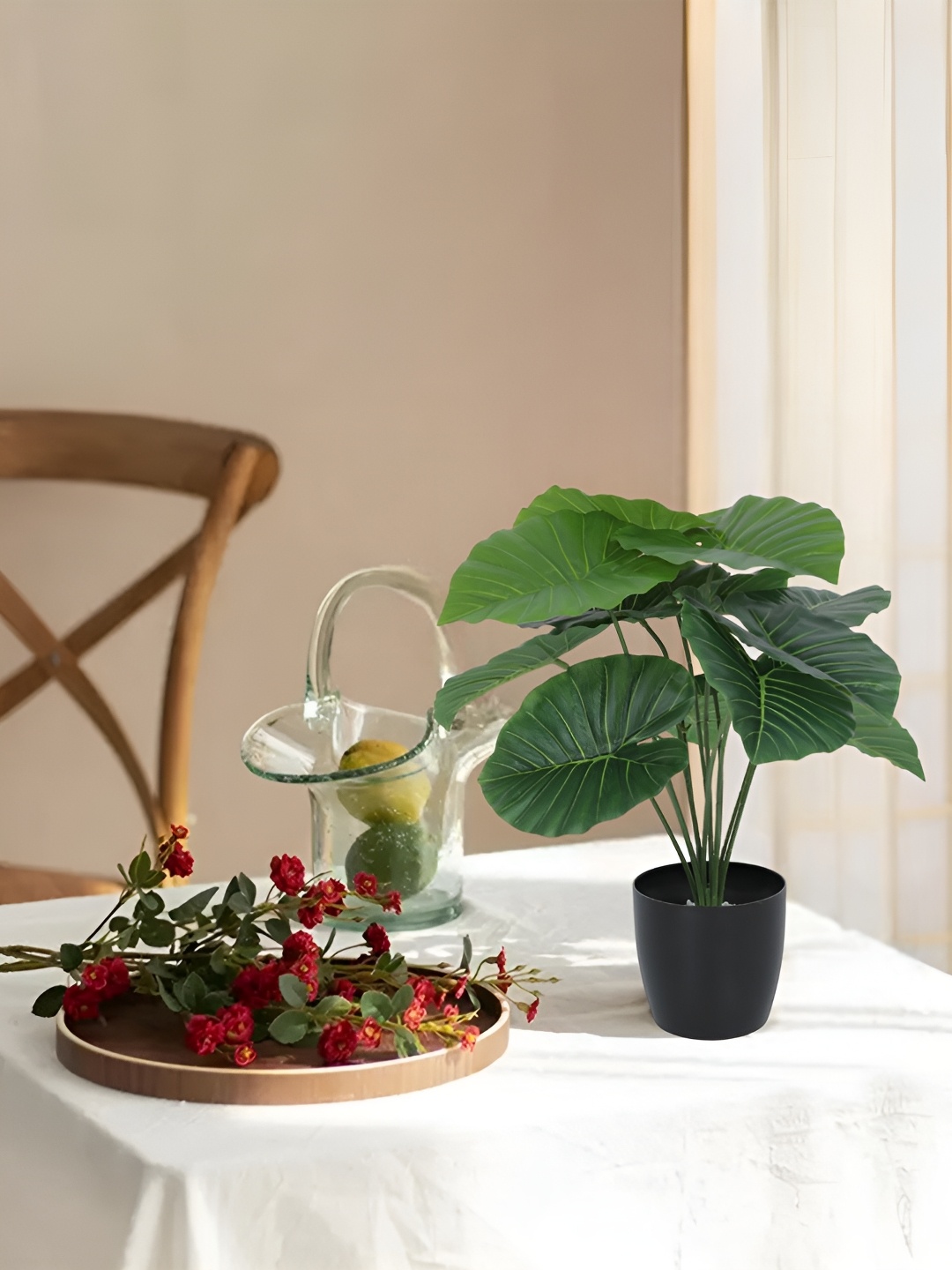 

Home Bloom Green 1 Pieces Artificial Plant With Pot