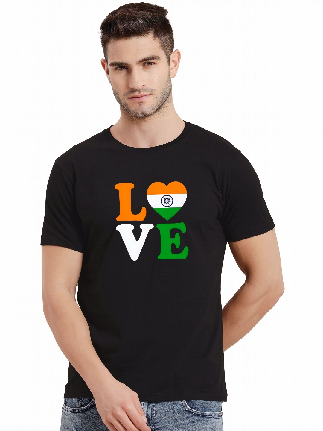 

THE BEETEL HOUSE Graphic Printed Pure Cotton T-shirt, Black