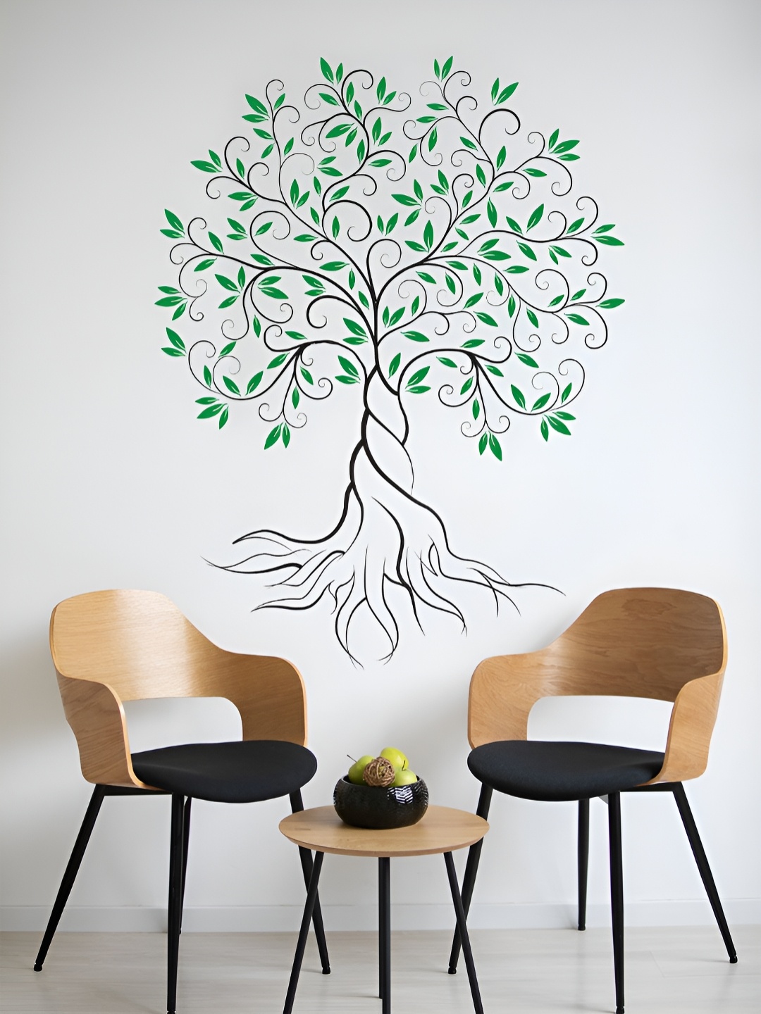 

Myntra Elegant Homes Black & Green Tree Printed Wall Stickers