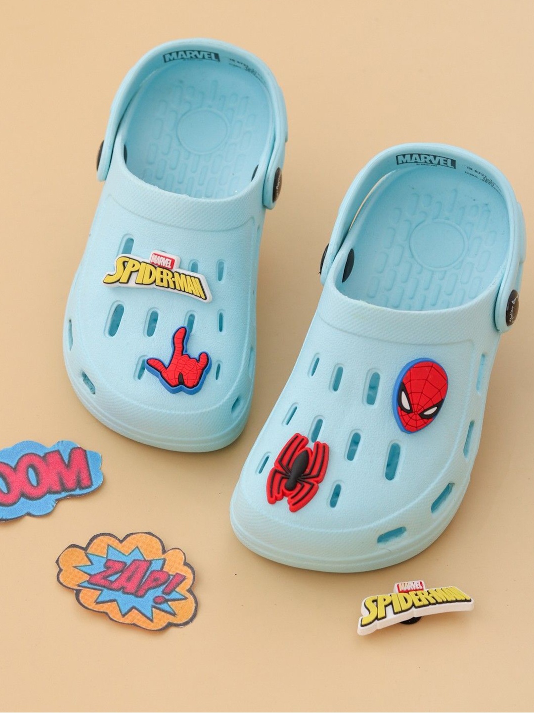 

Yellow Bee Boys Self Design Clogs, Blue