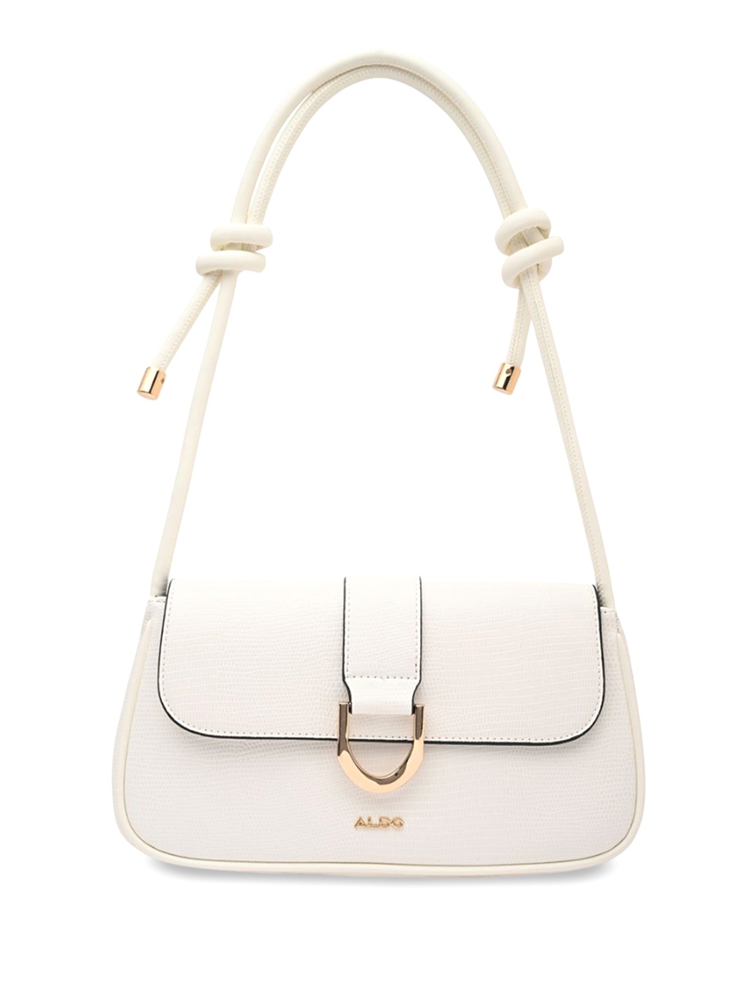 

ALDO Textured Tasselled Handheld Bag, White