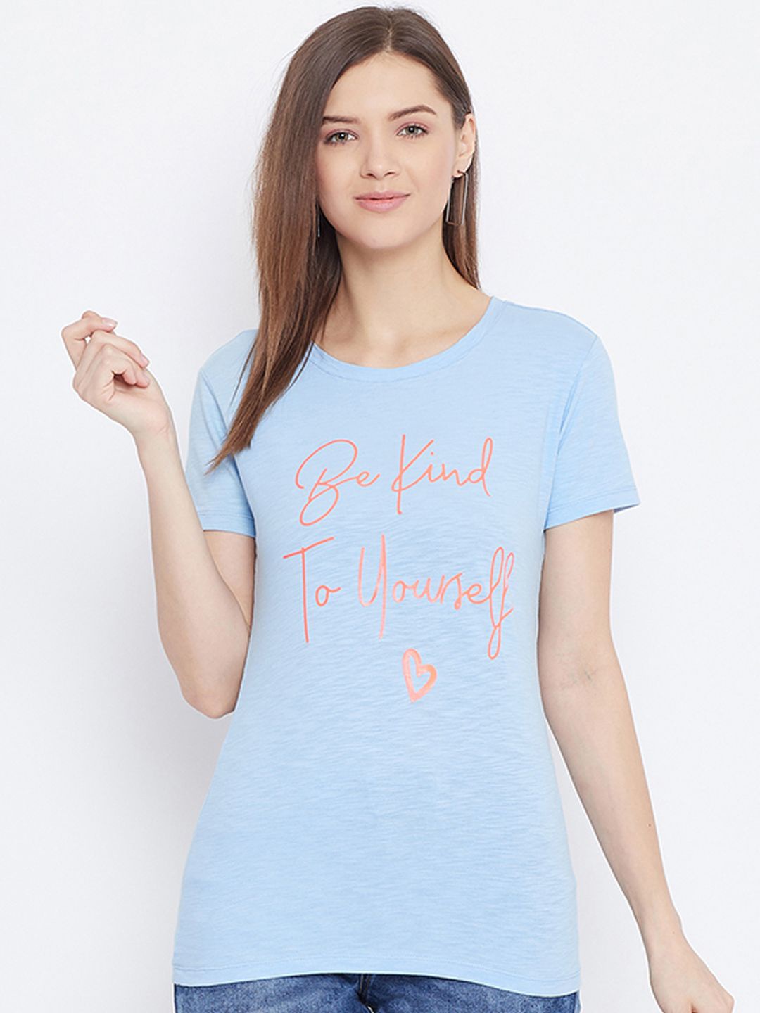 

Bishop Women Cotton Print Cotton Top, Blue