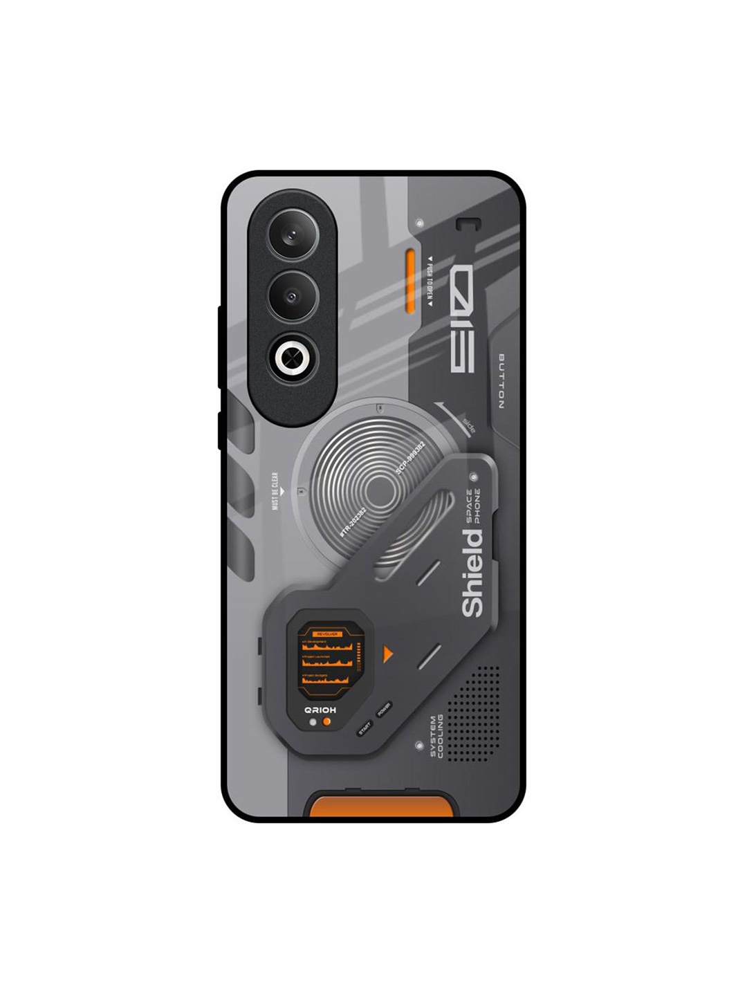 

QRIOH Tech Lifestyle OnePlus Nord CE4 5G Impact Resistant Back Case, Grey