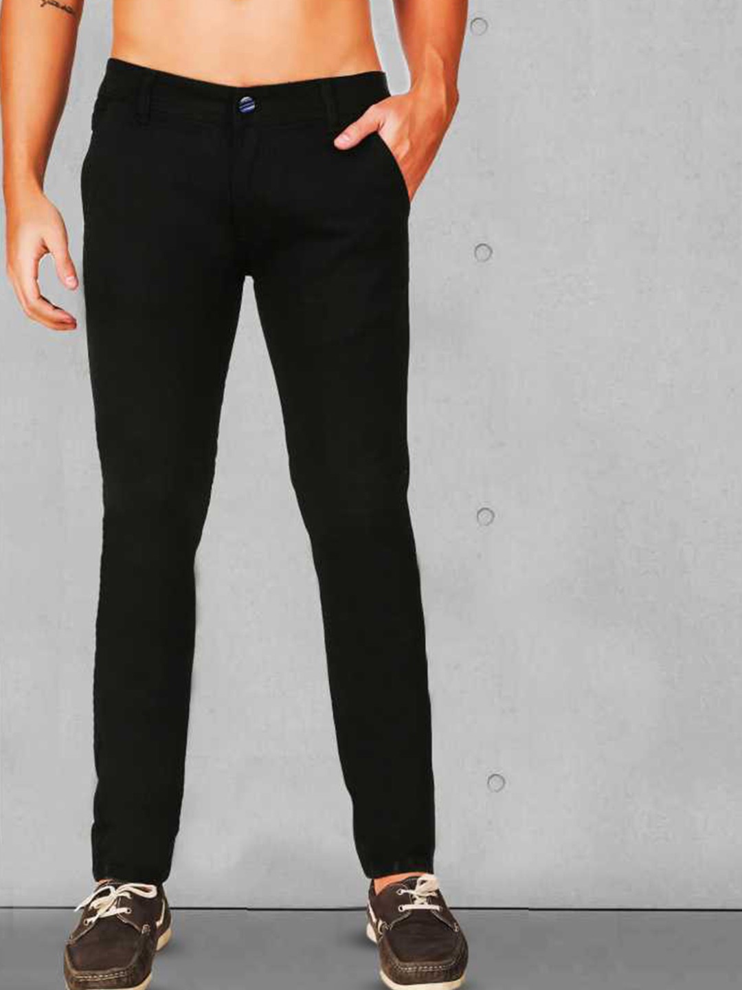 

COMFITS Men Classic Regular Fit Jeans, Black