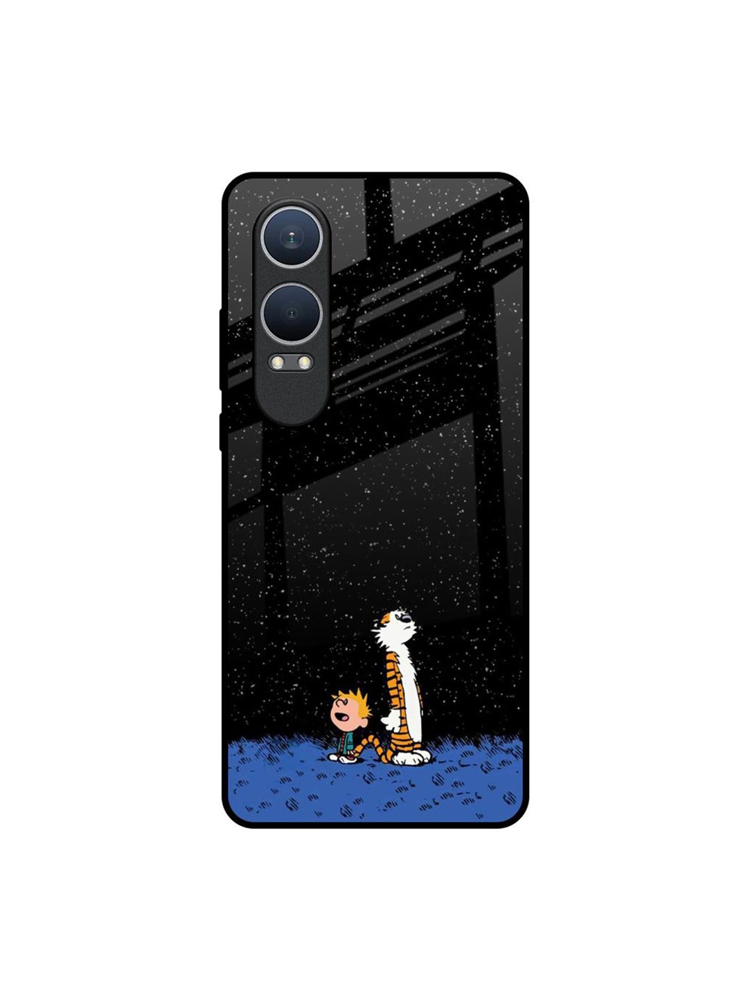 

QRIOH Night Sky Star Real OnePlus Nord CE4 Lite 5G Impact Resistant Back Case, Black