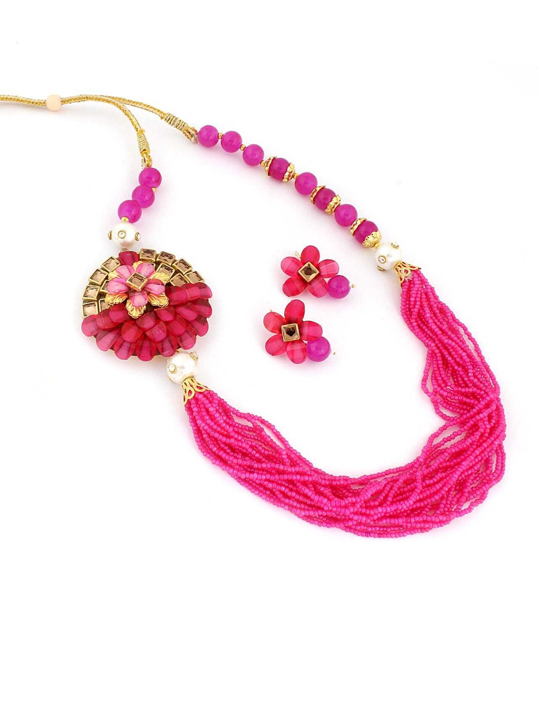 

ahoora Gold-Plated Beaded Jewellery Set