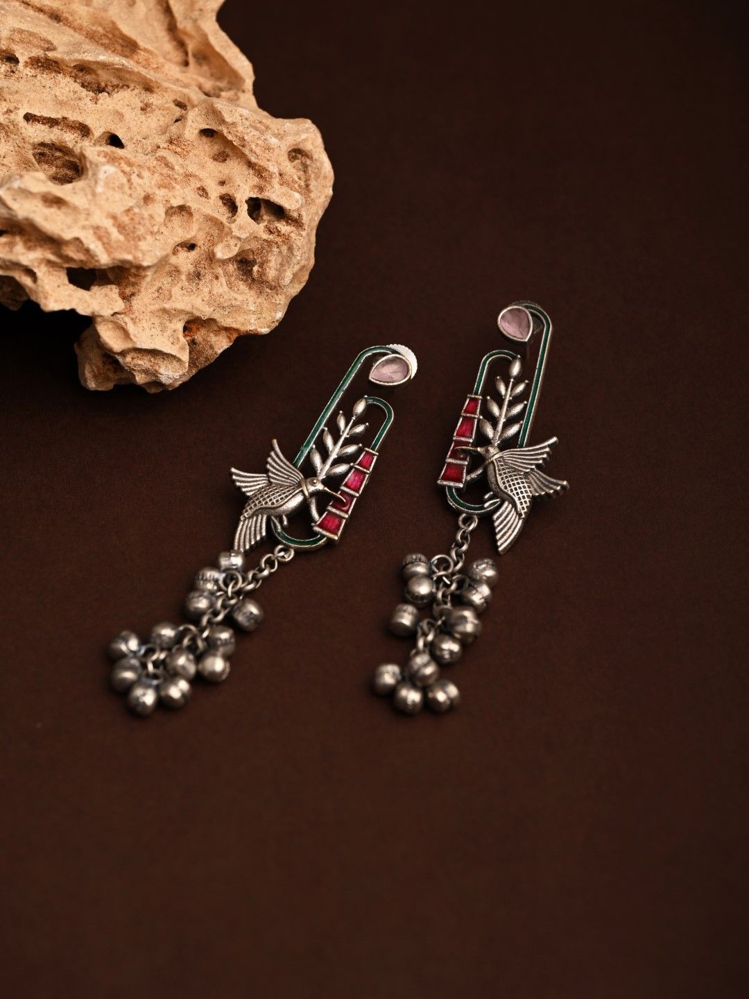 

Anvik Contemporary Drop Earrings, Silver