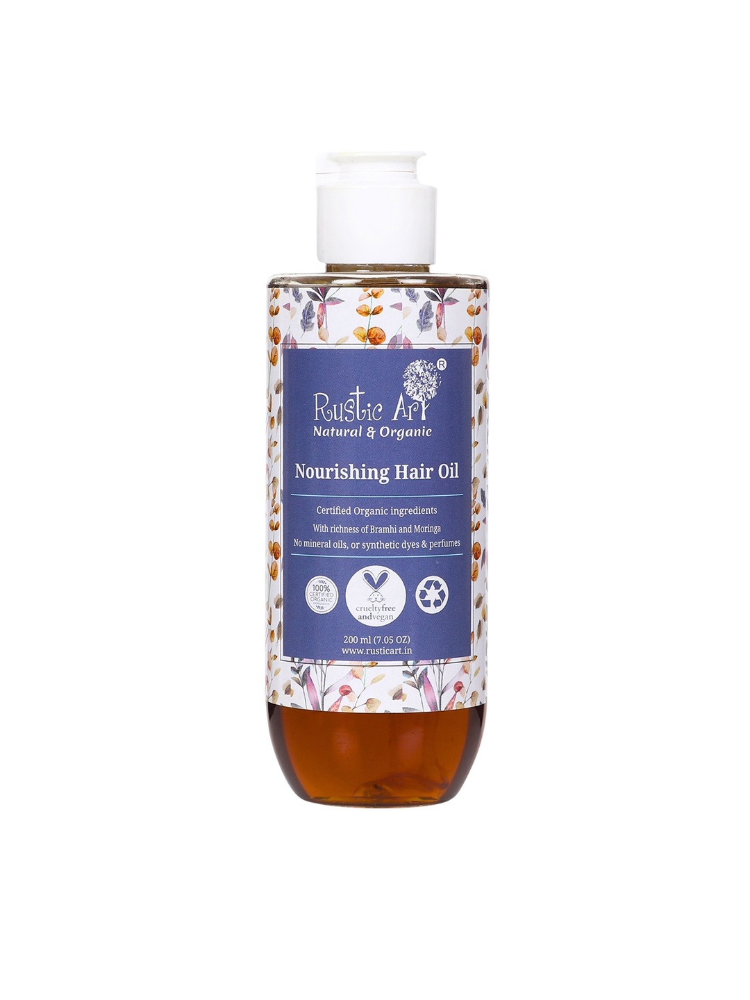

Rustic Art Nourishing Hair Oil With Brahmi & Rosemary - 200 ml, Blue