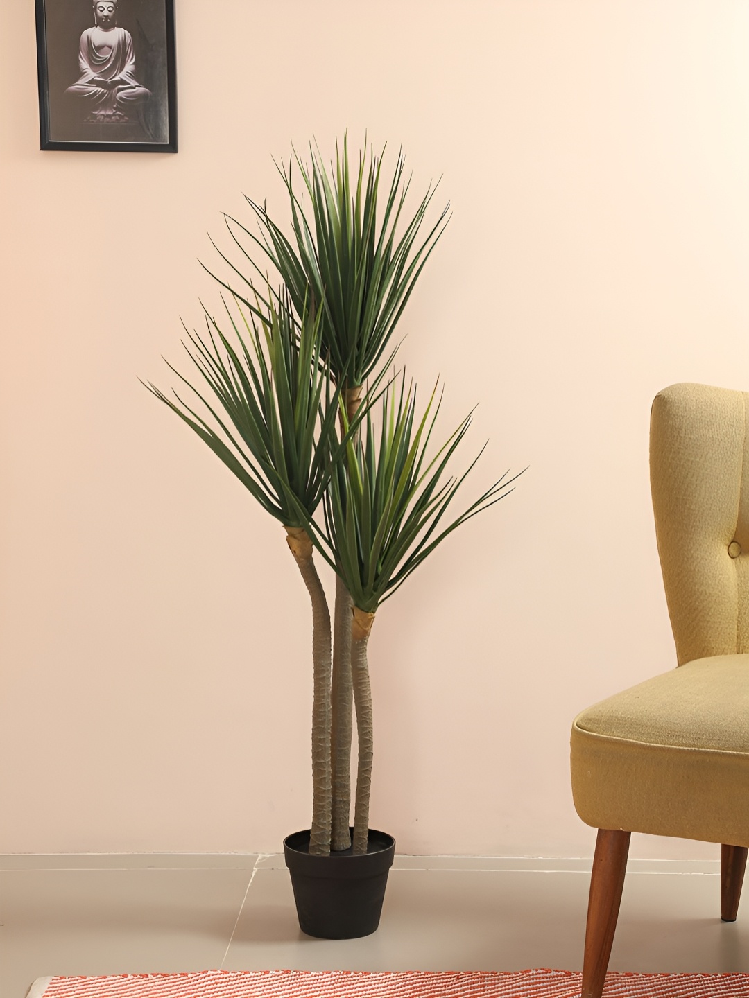 

Home Bloom Green & Black Artificial Yucca Plant With Pot