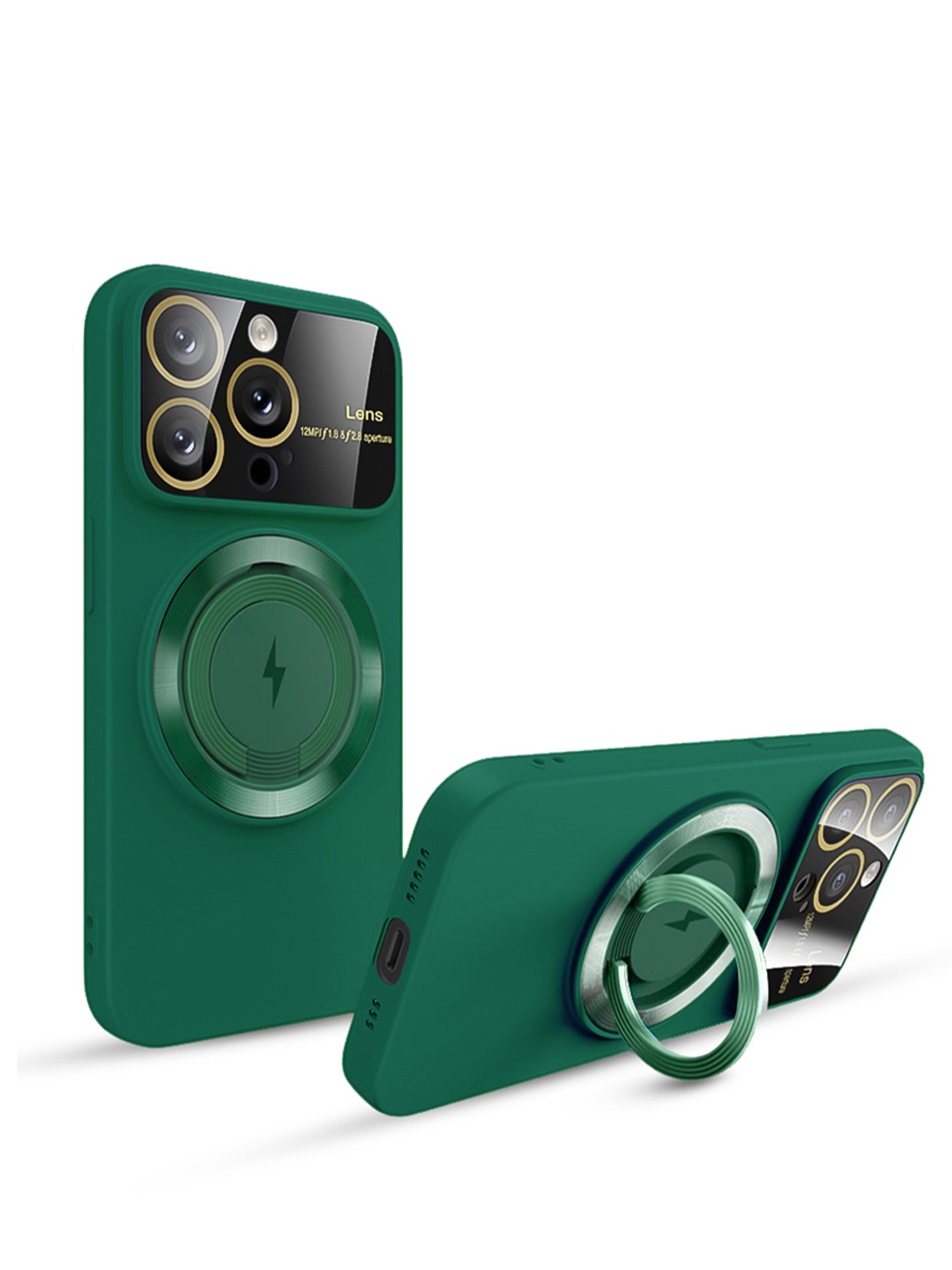 

QRIOH Solid iPhone 15 Pro Max Back Case with Magsafe, Green