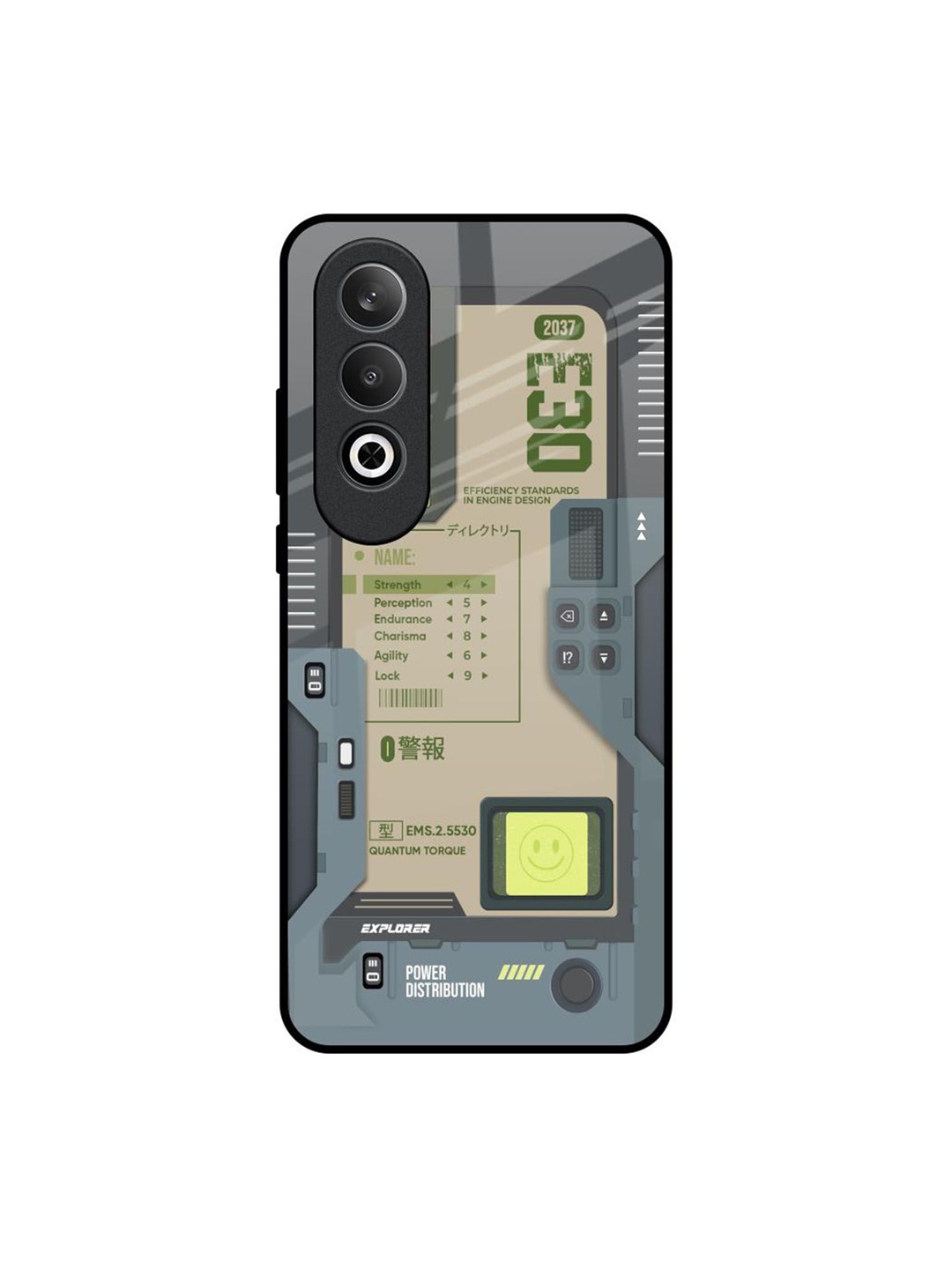 

QRIOH Art Station OnePlus Nord CE4 5G Impact Resistant Back Case, Grey