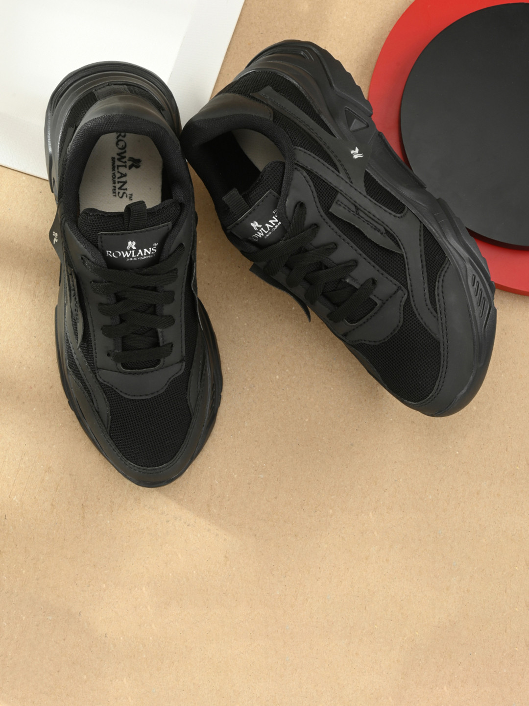 

Rowlans Women Colourblocked Sneakers, Black