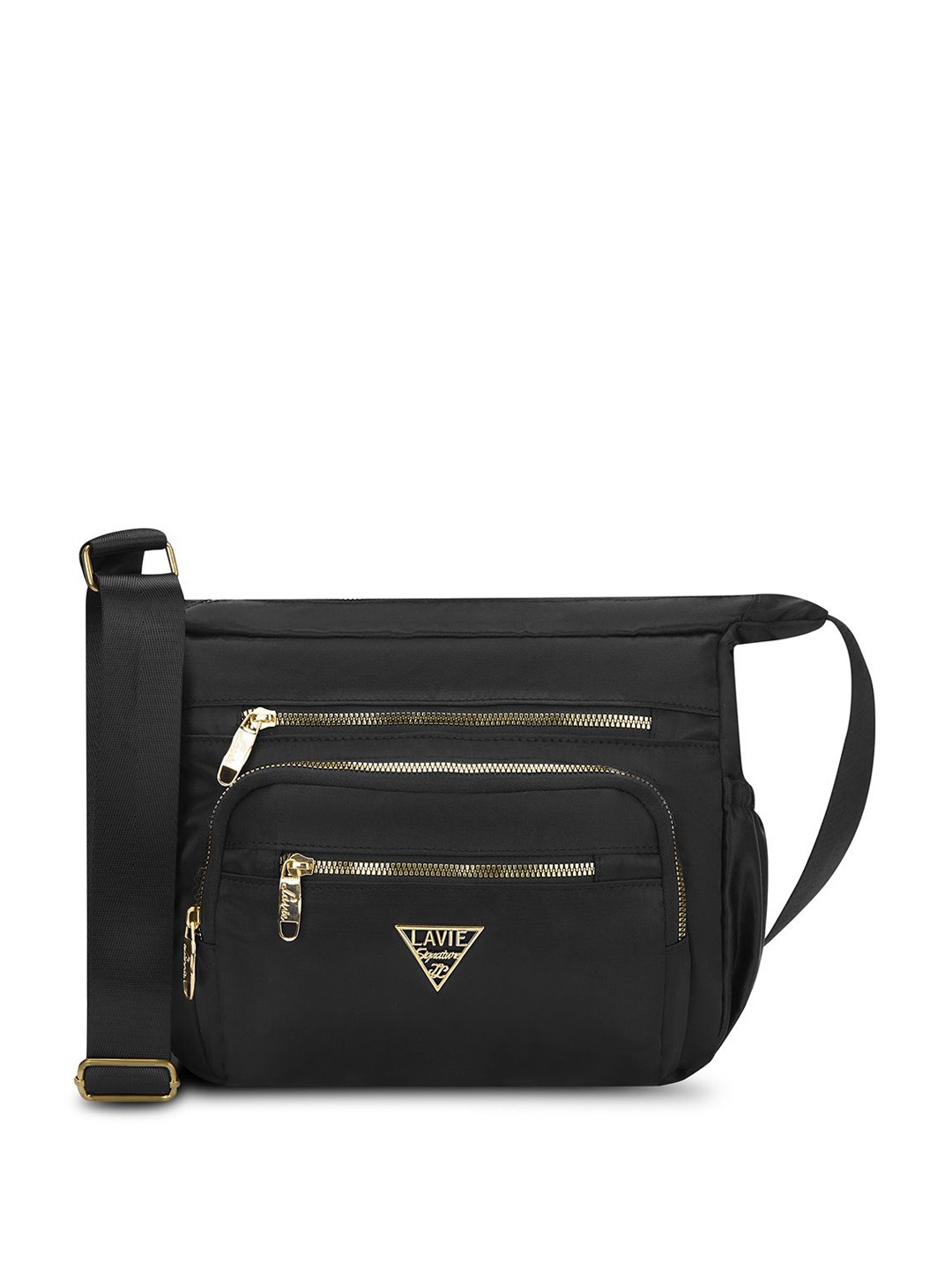 

LAVIE Signature Oversized Structured Sling Bag, Black