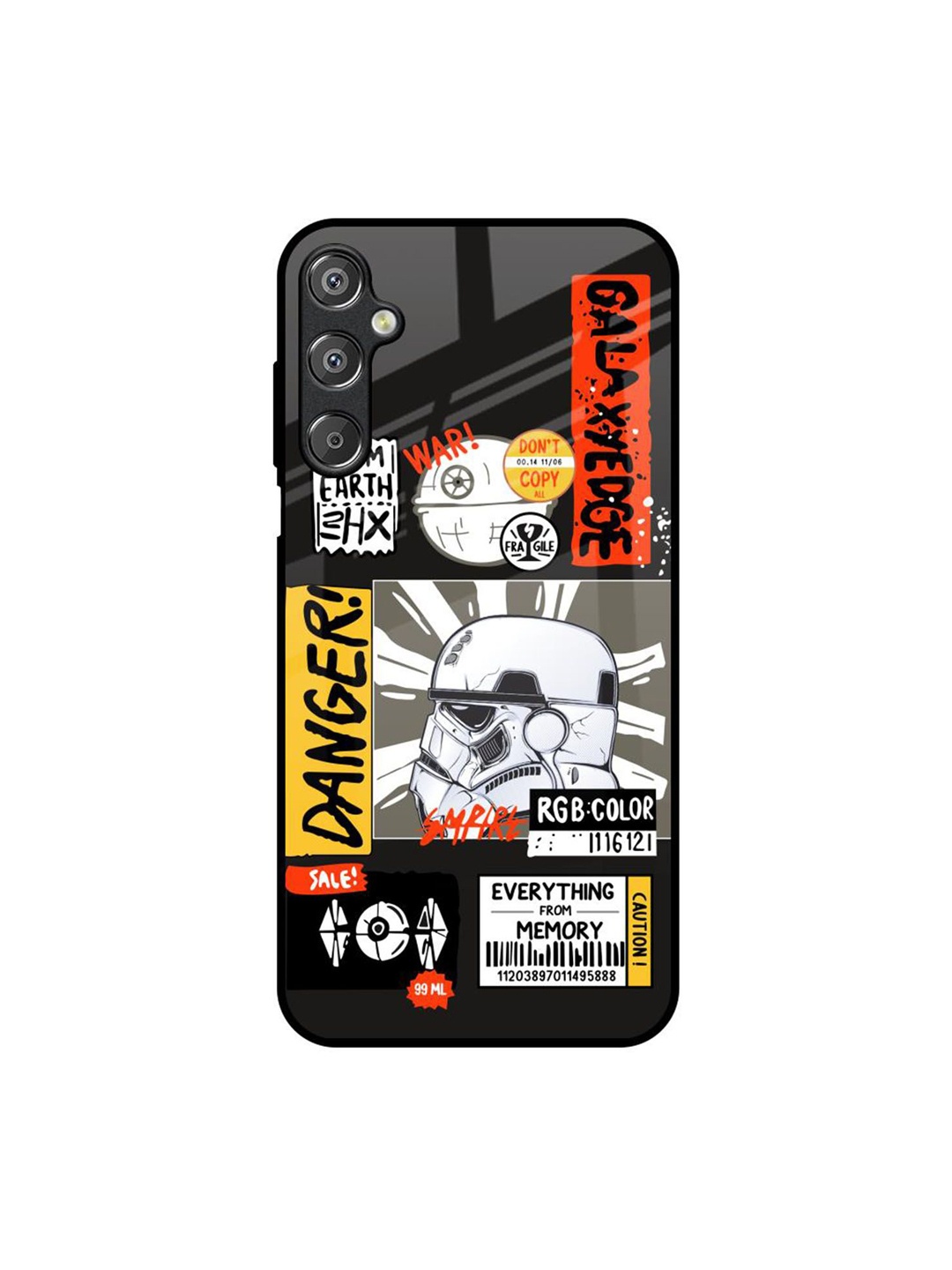 

QRIOH Galaxy Edge Samsung Galaxy M15 5G Impact Resistant Back Case, Black