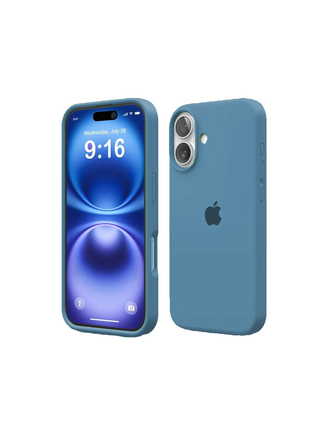 

TREEMODA Solid Printed iPhone 16 Back Case Mobile Accessories, Blue