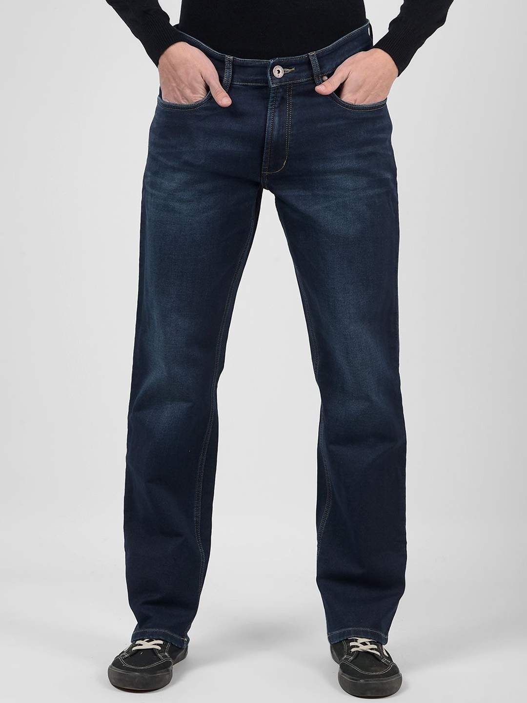 

Numero Uno Men Cotton Light Fade Stretchable Jeans, Blue